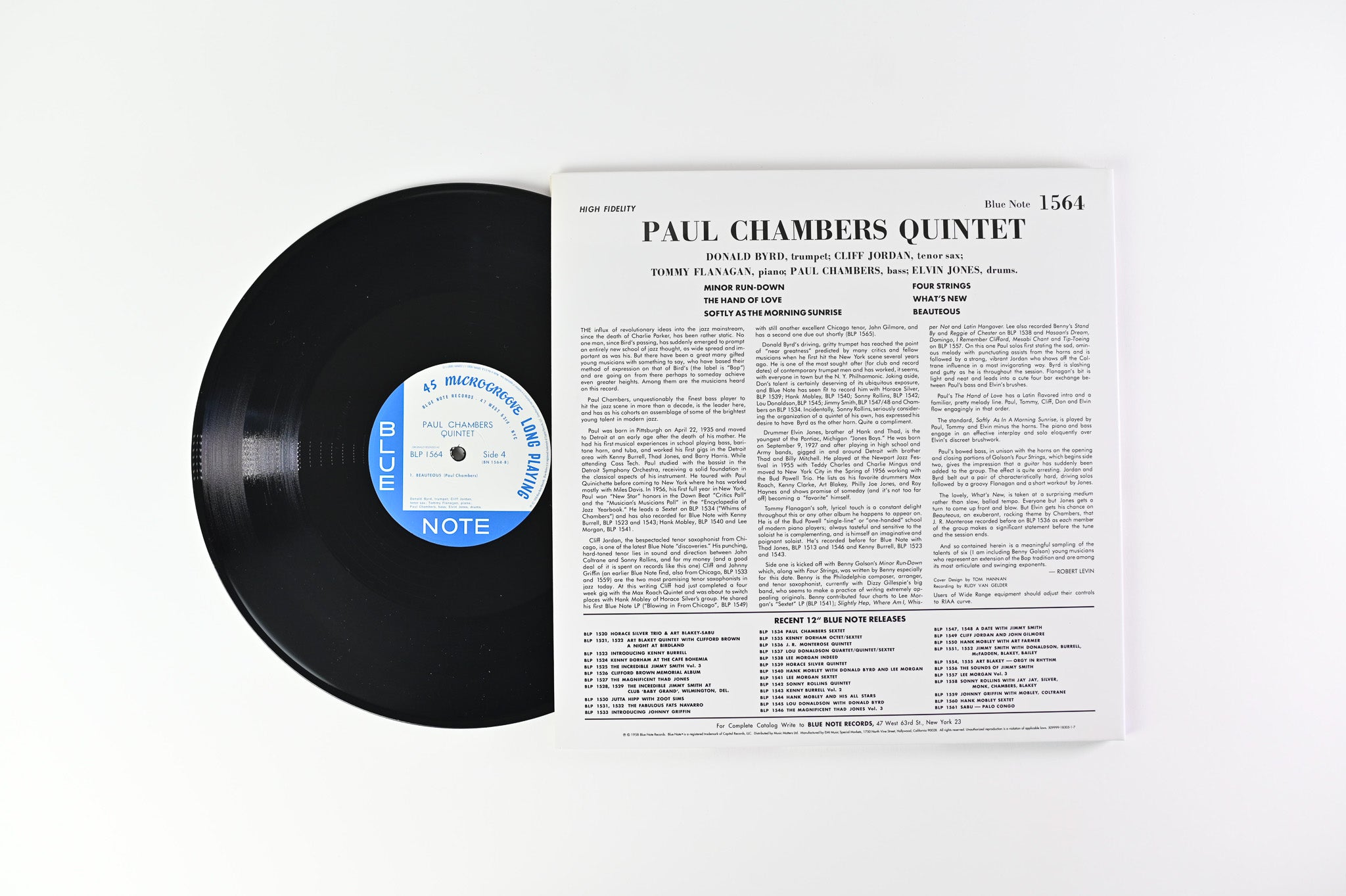 Paul Chambers Quintet - Paul Chambers Quintet on Blue Note Music Matters Ltd Reissue 45 RPM