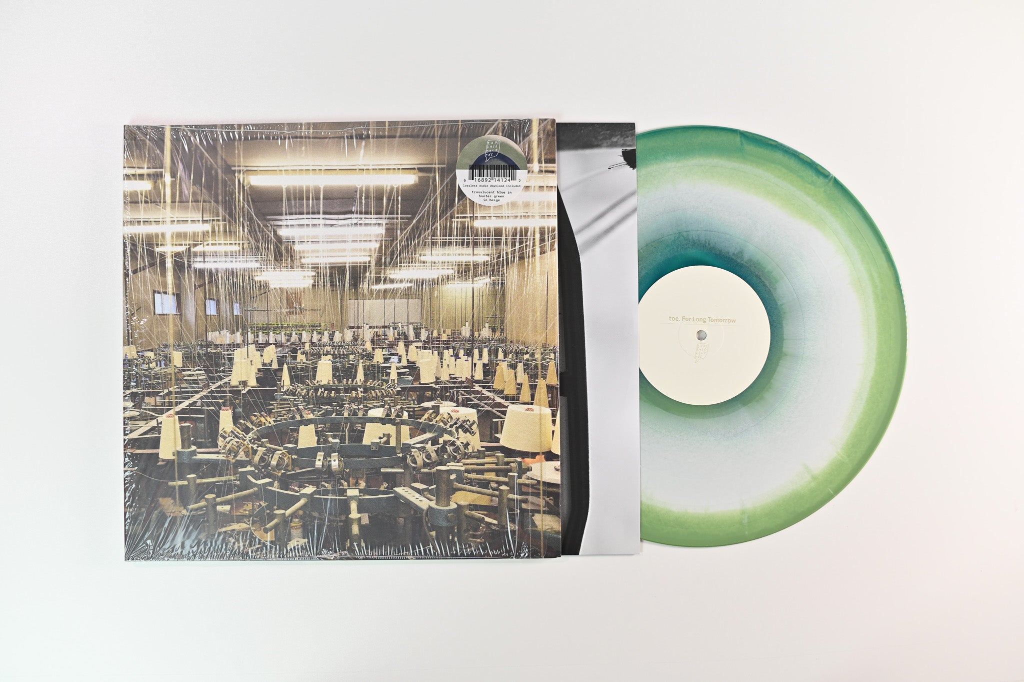 toe - For Long Tomorrow on Topshelf Navy & Sage in Cream Reissue