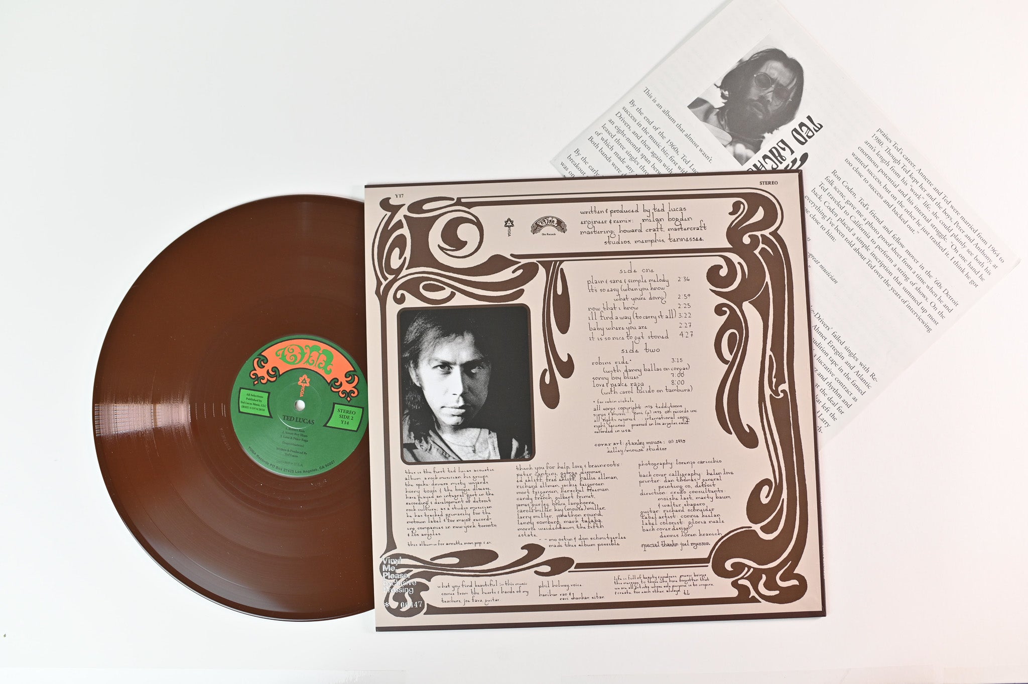 Ted Lucas - Ted Lucas on Yoga Vinyl Me Please Ltd Numbered Reissue