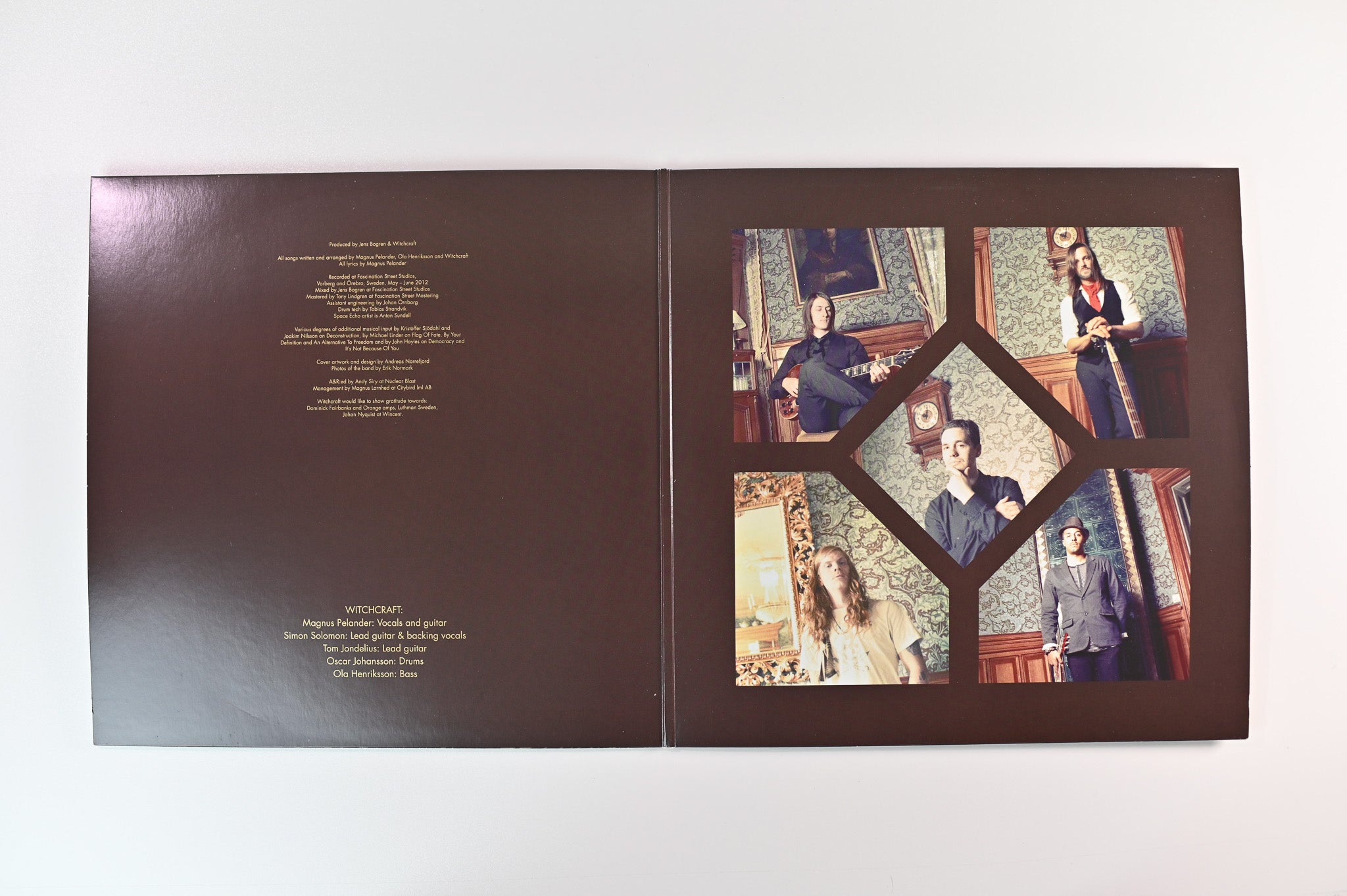 Witchcraft - Legend on Nuclear Blast Ltd Brown with Gold Marble Reissue