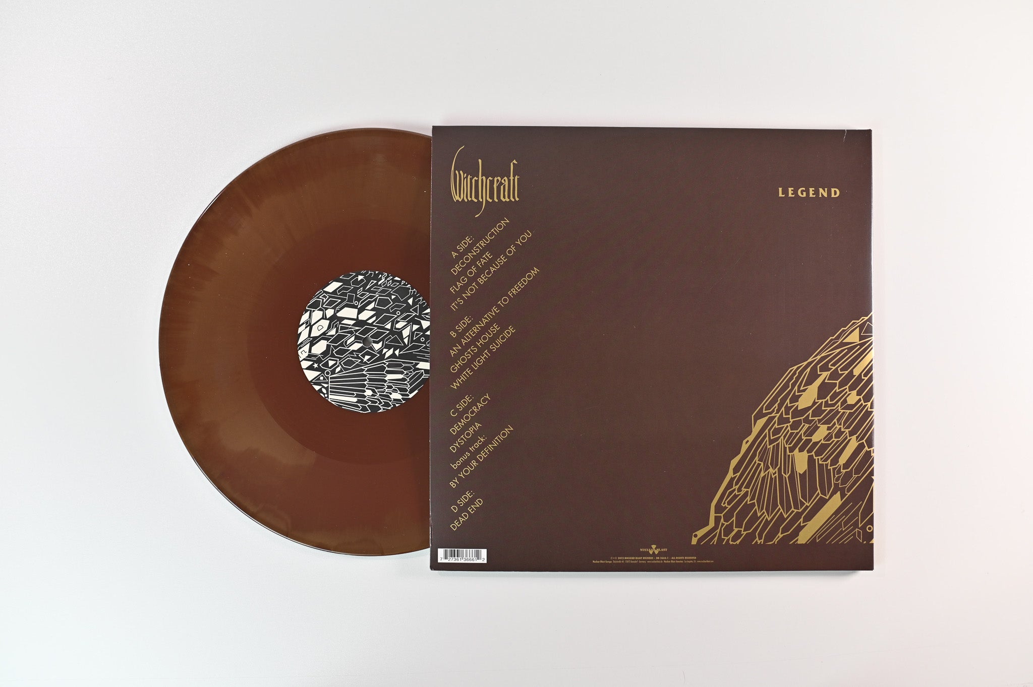 Witchcraft - Legend on Nuclear Blast Ltd Brown with Gold Marble Reissue