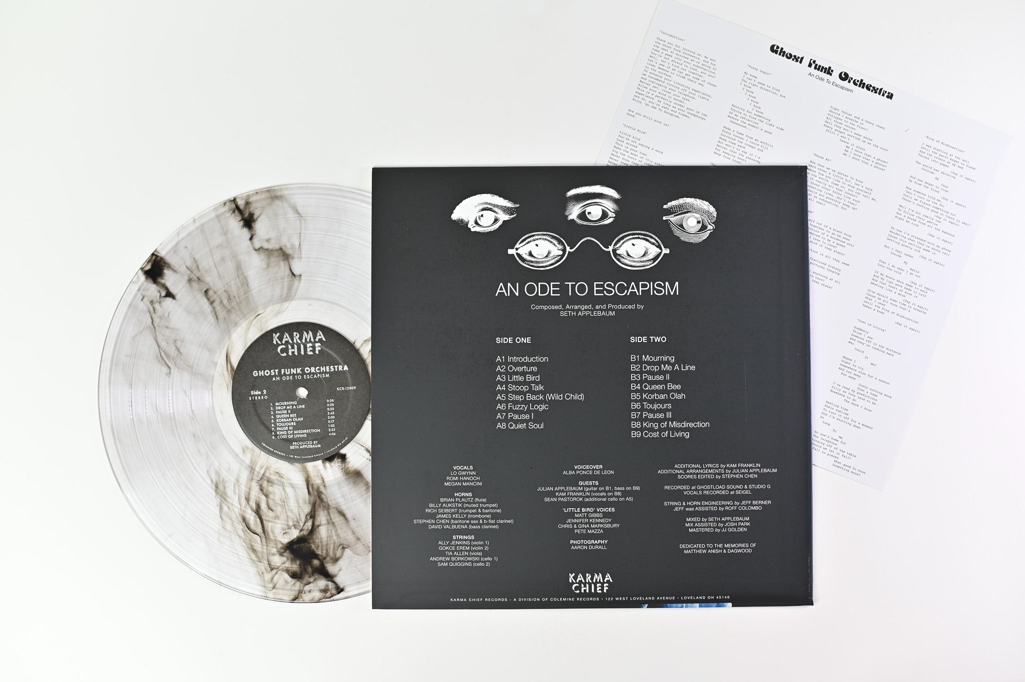 Ghost Funk Orchestra - An Ode To Escapism on Karma Chief Ltd Clear & Smoke