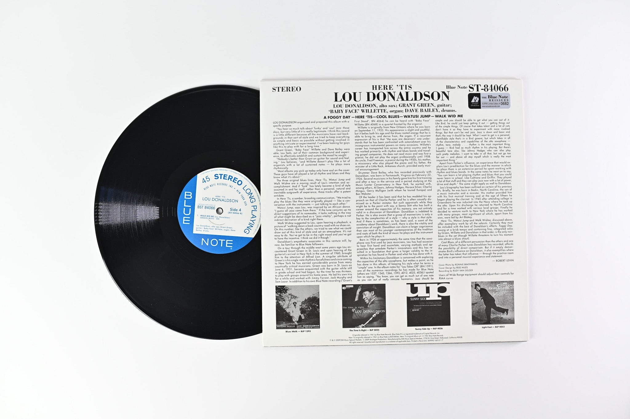 Lou Donaldson - Here 'Tis on Blue Note Analogue Productions Numbered Reissue 45 RPM
