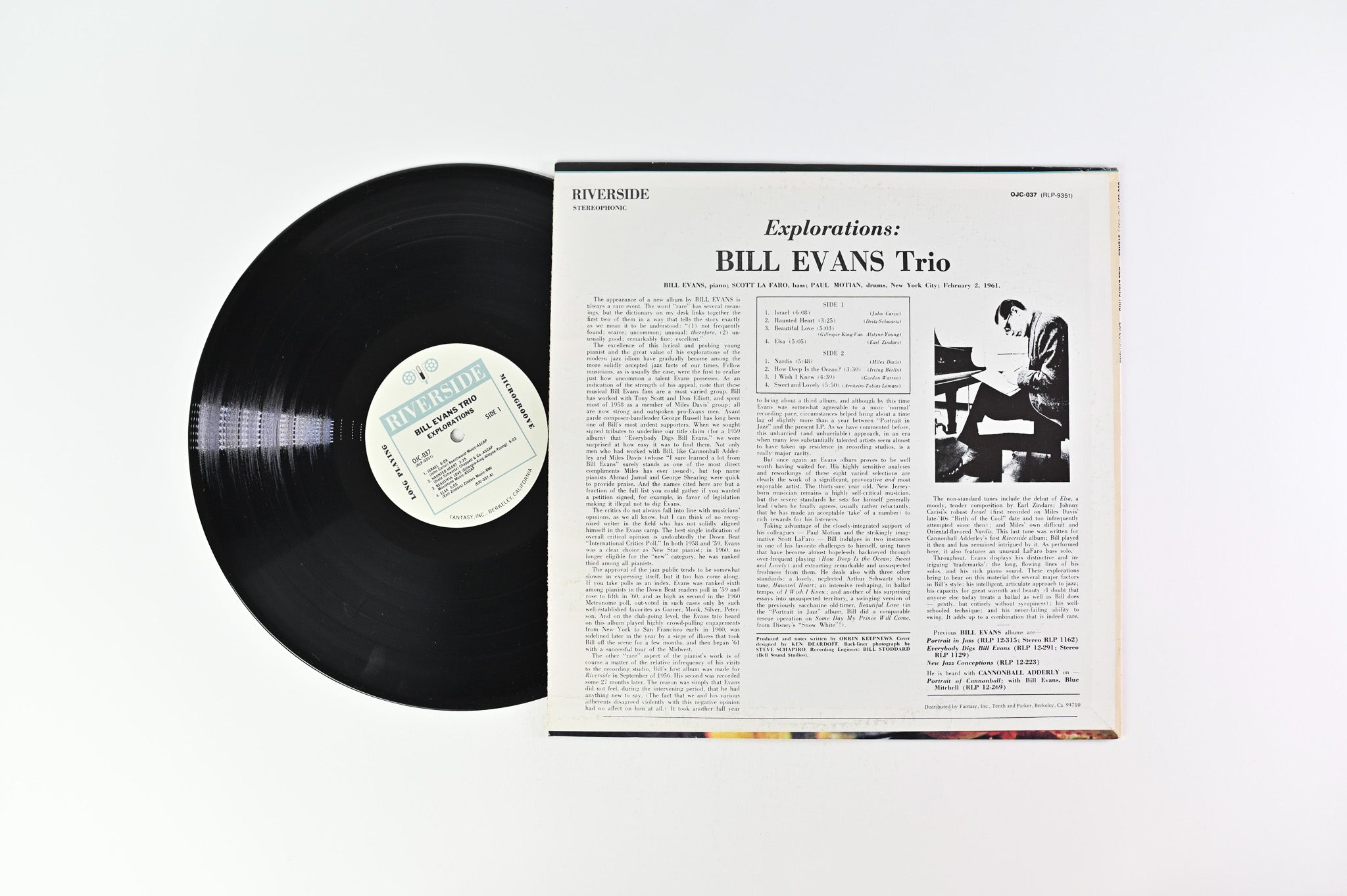 The Bill Evans Trio - Explorations on Riverside OJC Reissue
