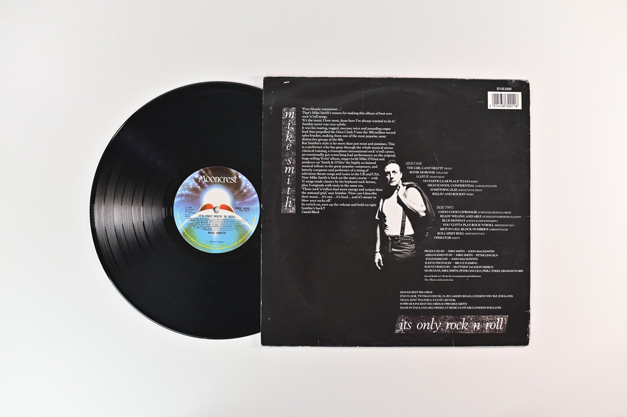 Mike Smith - Its Only Rock N Roll on Mooncrest UK Pressing