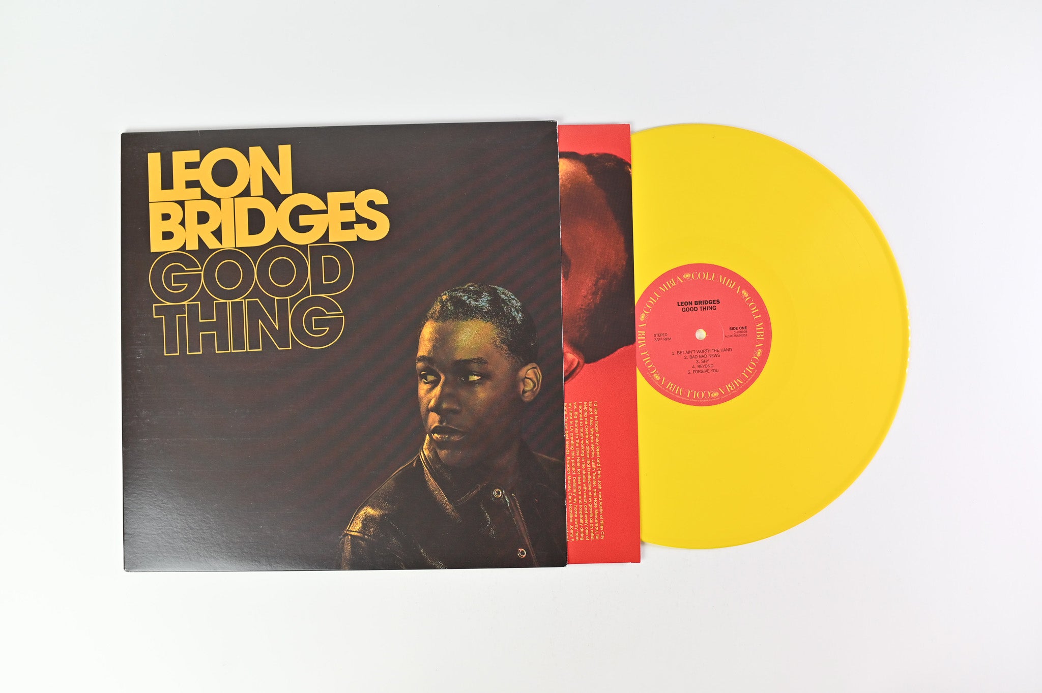 Leon Bridges - Good Thing on Columbia Ltd 180 Gram Yellow Vinyl