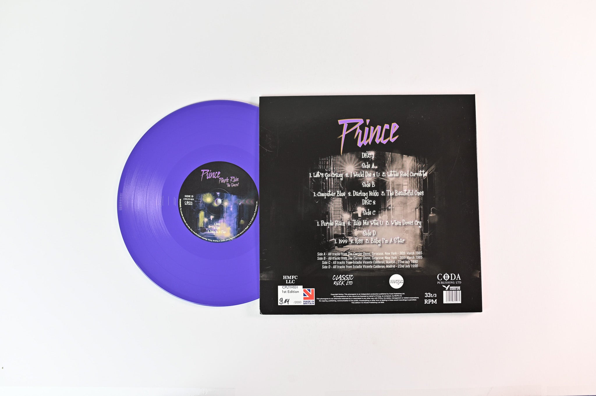 Prince - Purple Rain The Concert Unofficial Pressing