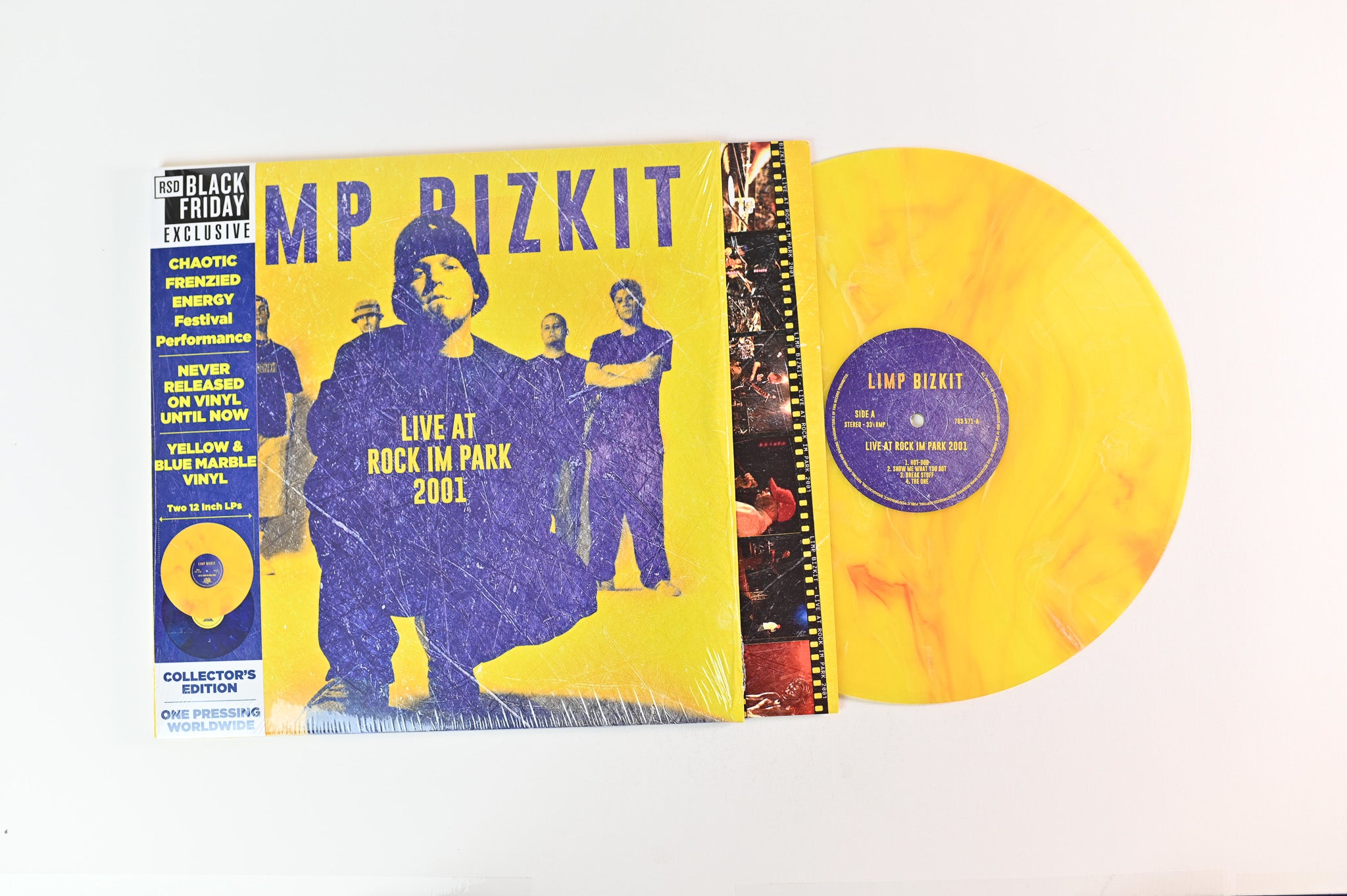 Limp Bizkit - Live At Rock Im Park 2001 on Culture Factory RSD BF 2023 Yellow / Blue Reissue