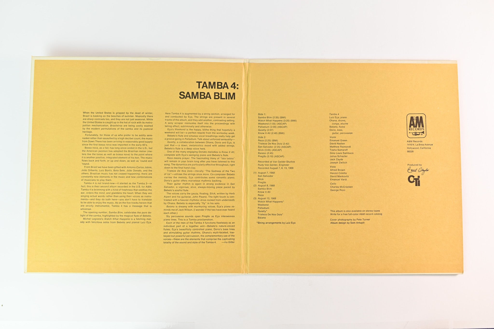 Tamba 4 - Samba Blim on A&M