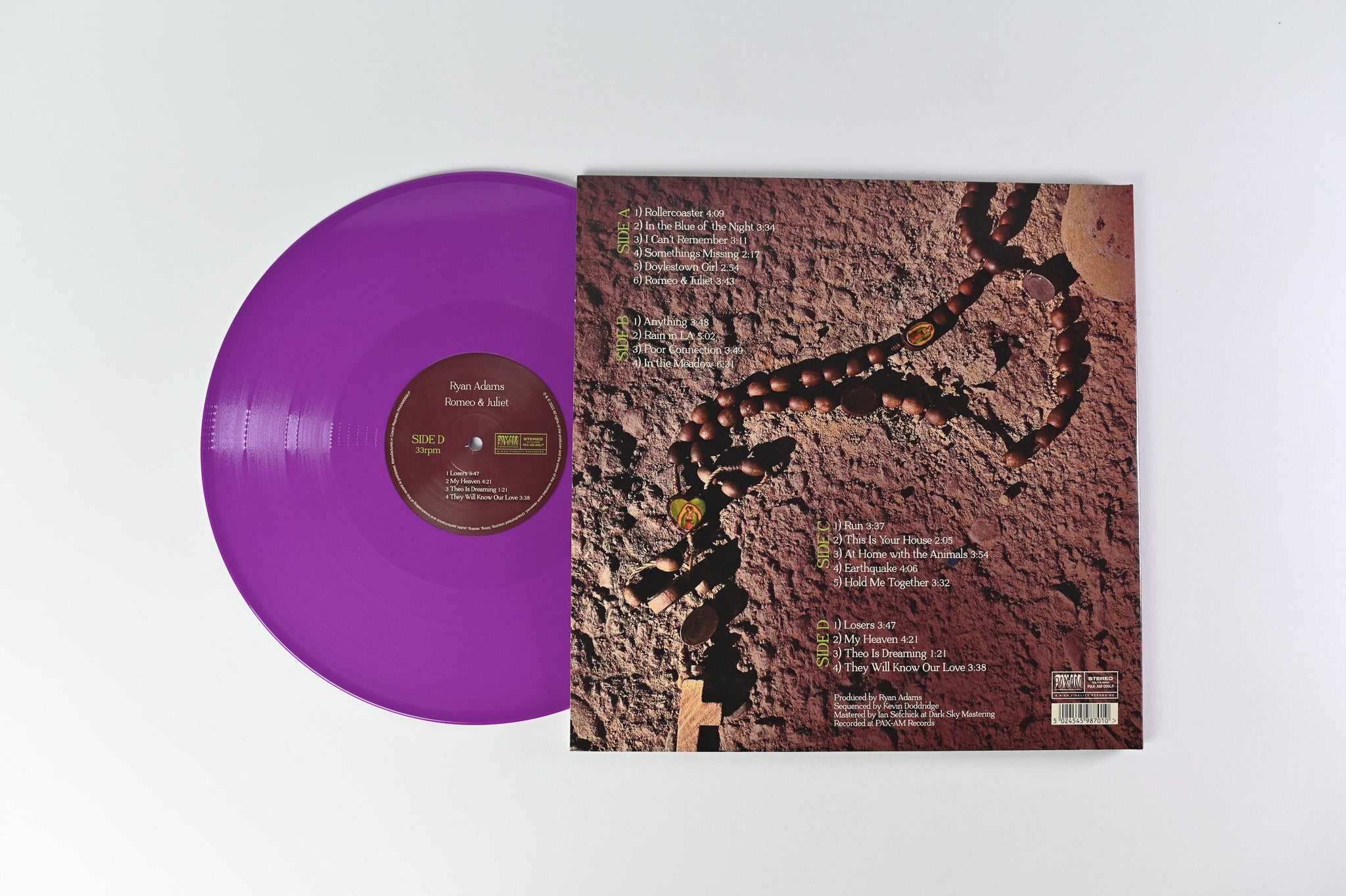 Ryan Adams - Romeo & Juliet on Pax Americana Purple Vinyl