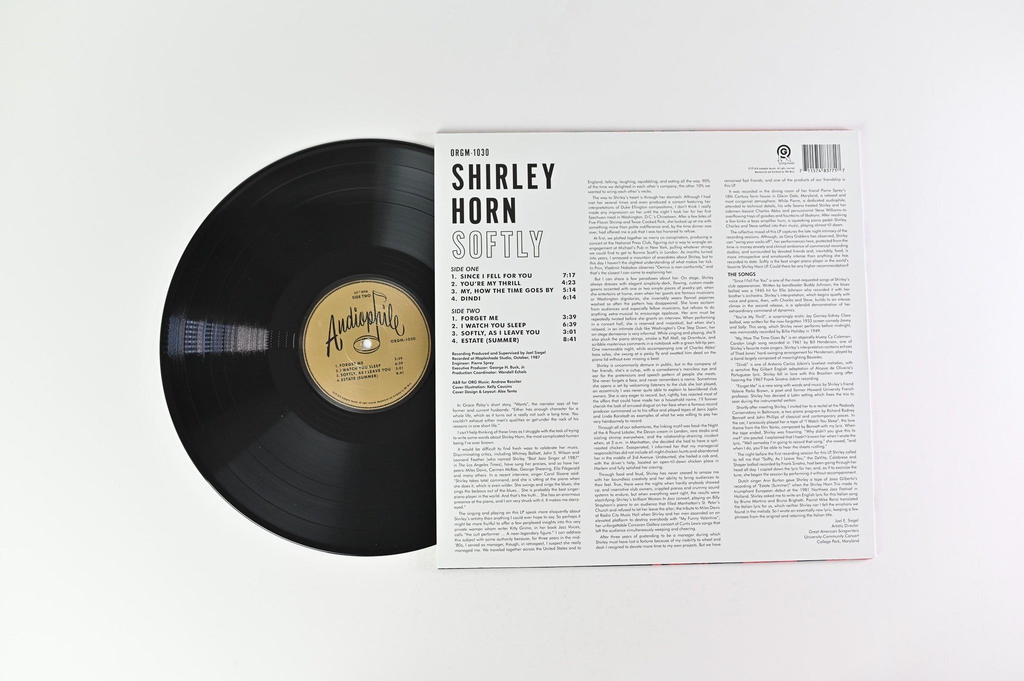 Shirley Horn - Softly on ORG Music Reissue