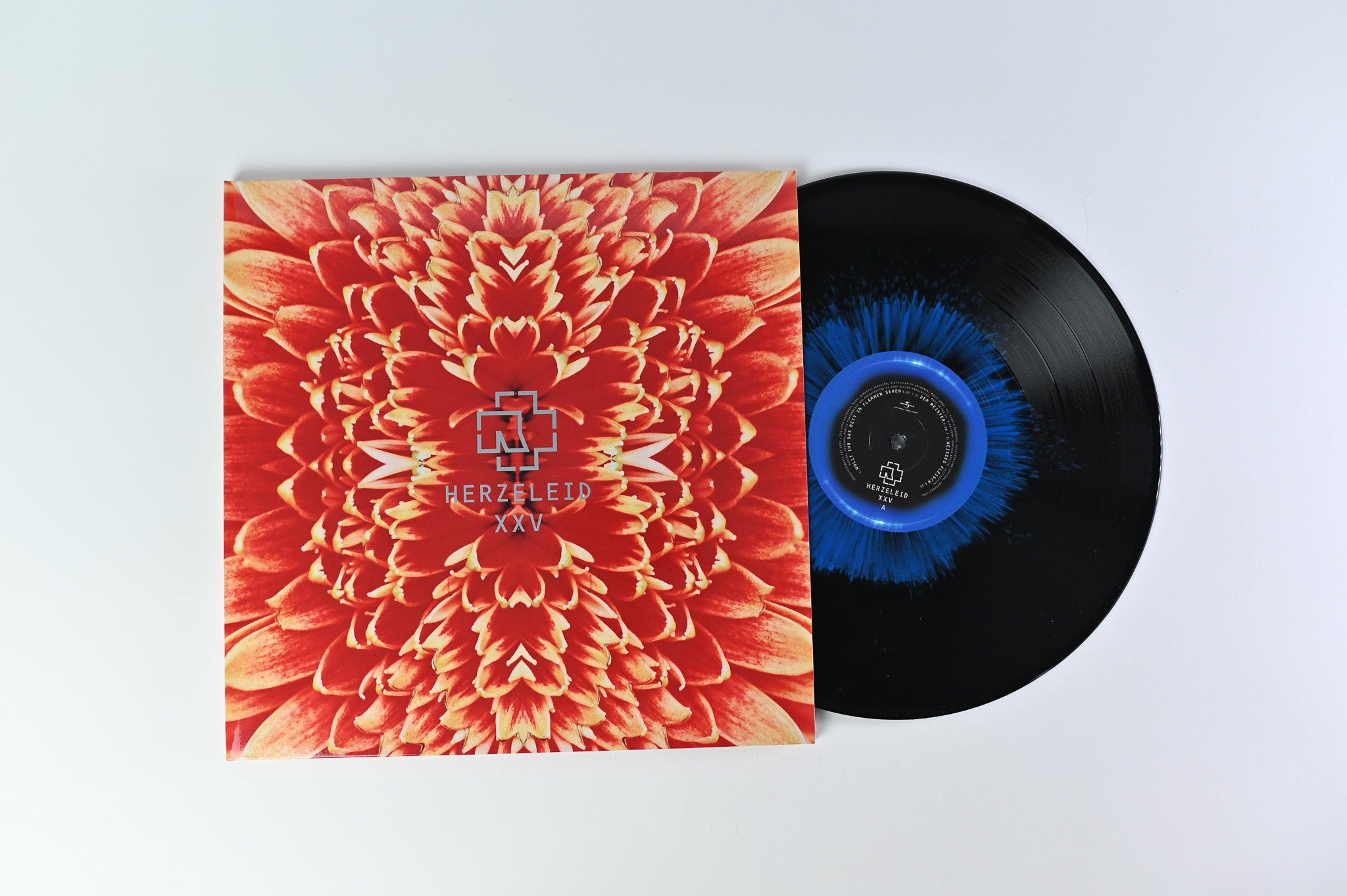 Rammstein - Herzeleid XXV on Universal Ltd Blue & Black Splatter Reissue