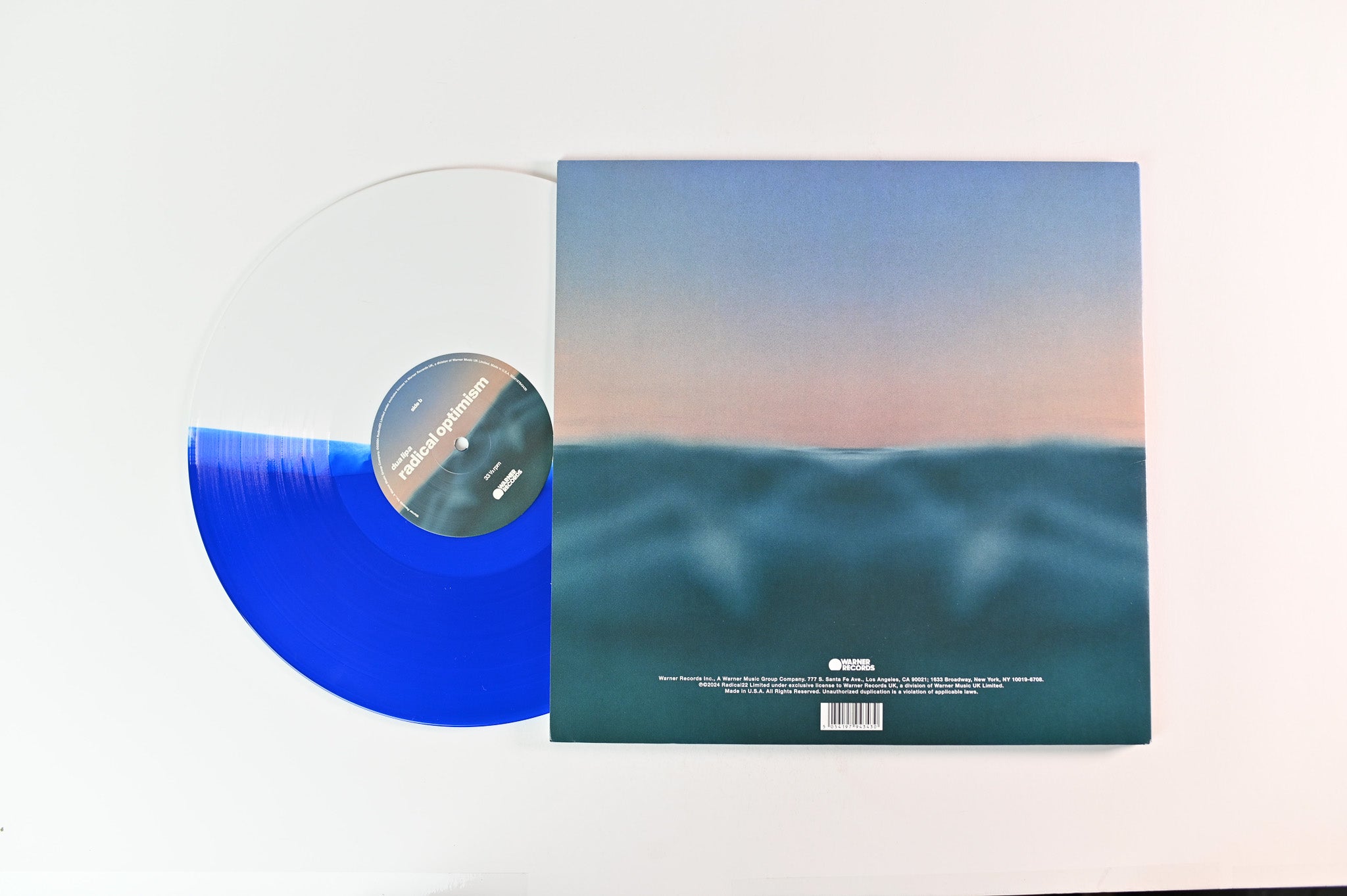 Dua Lipa - Radical Optimism on Warner Blue / White Split With Signed Insert