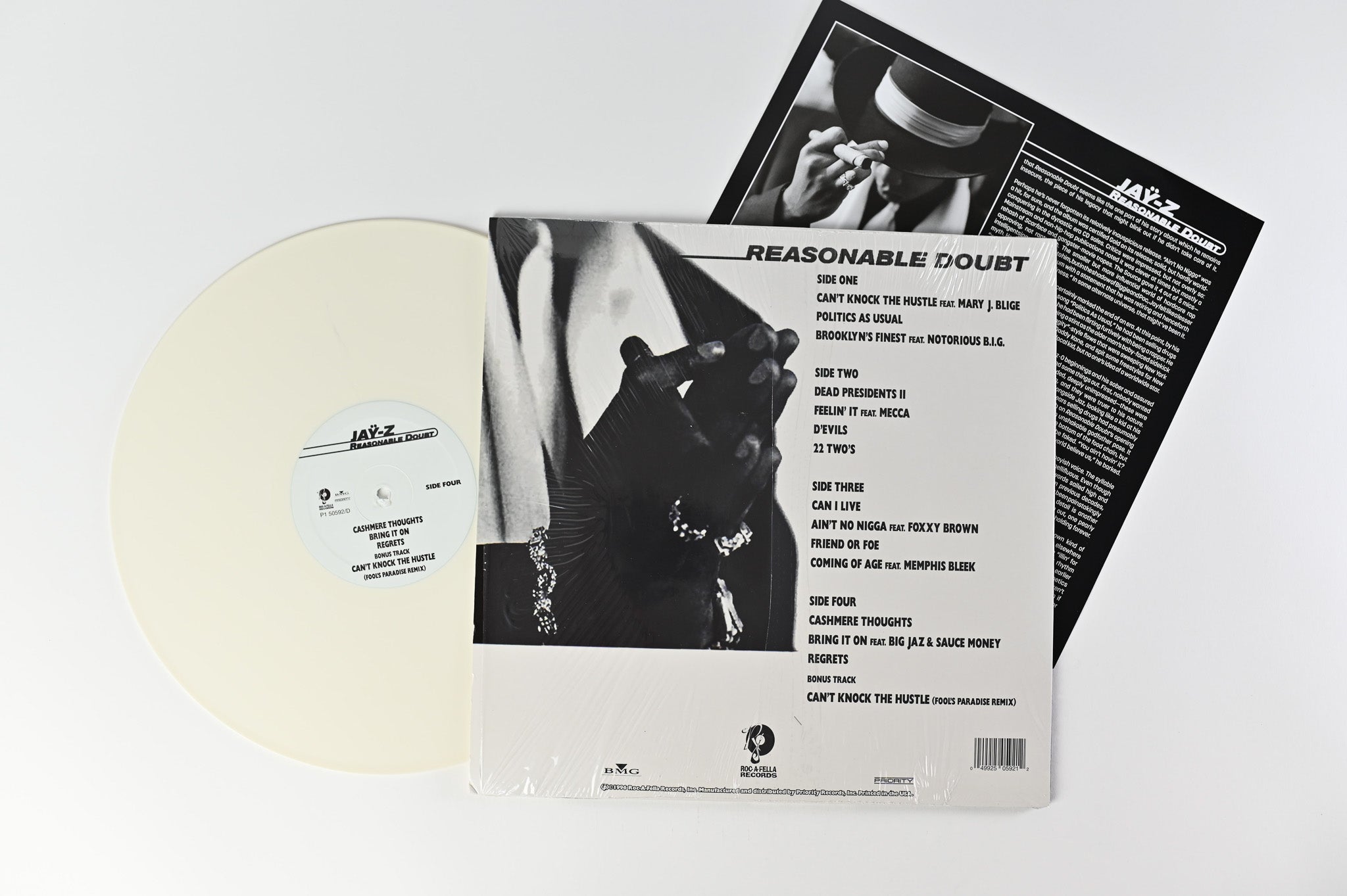 Jay-Z - Reasonable Doubt on Roc-A-Fella White Vinyl Unofficial