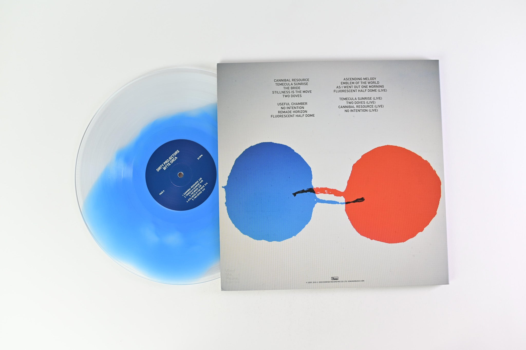 Dirty Projectors - Bitte Orca on Domino Vinyl Me Please Blue / Red in Clear Reissue
