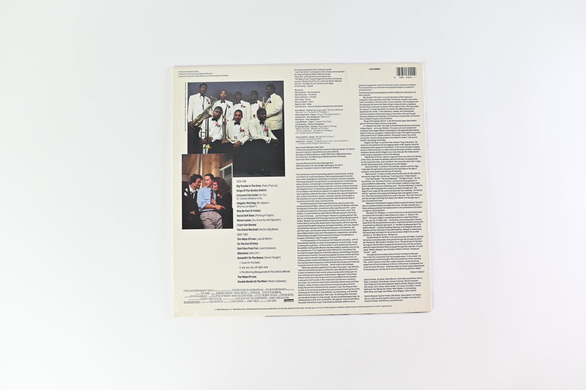 Wynton Marsalis - The Original Soundtrack From Tune In Tomorrow... on Columbia Sealed