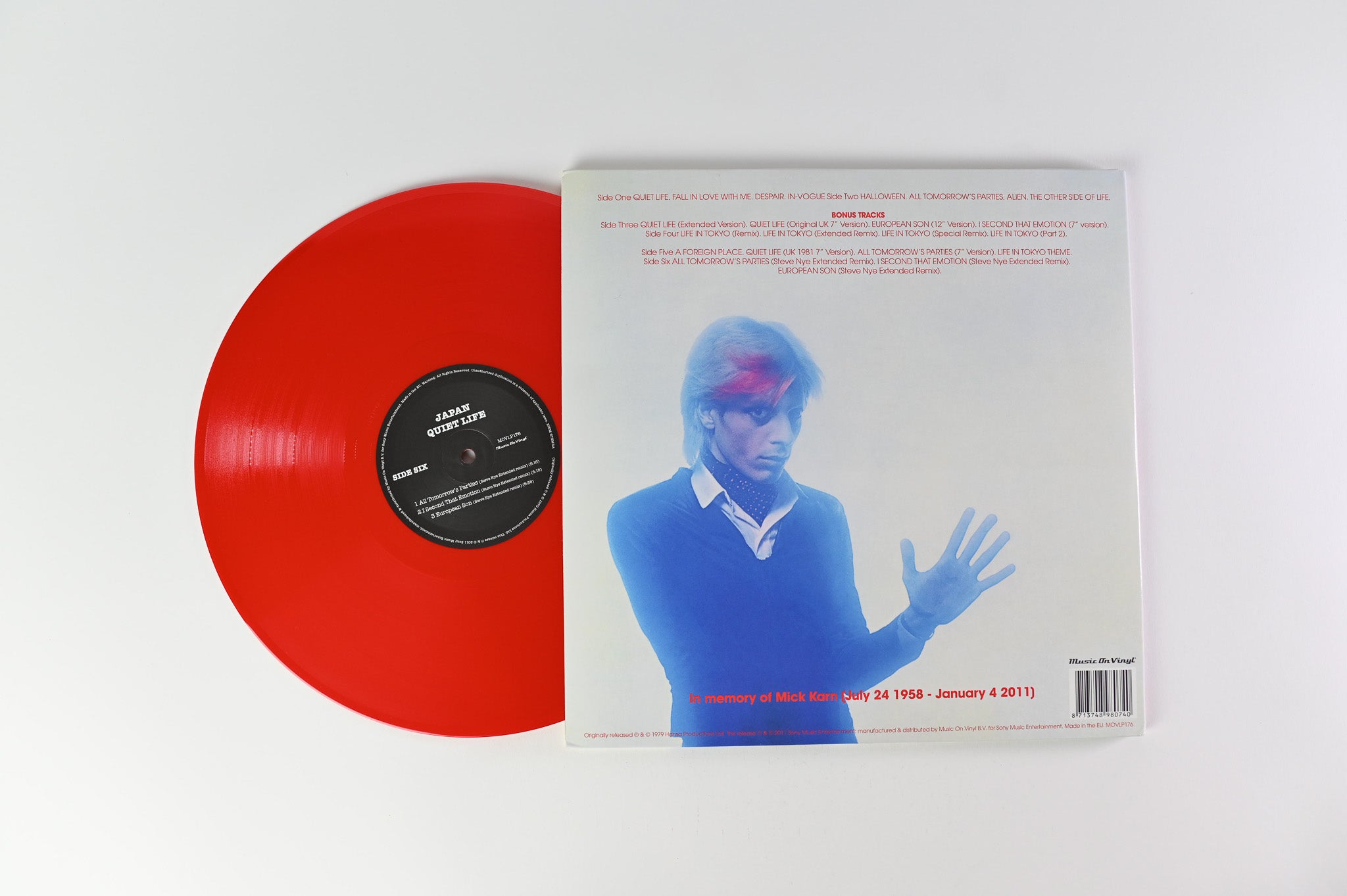Japan - Quiet Life on Music On Vinyl Ltd Red Vinyl Reissue