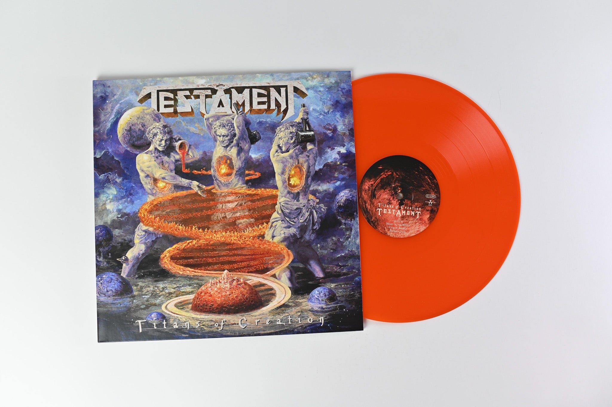 Testament - Titans Of Creation on Nuclear Blast Ltd Orange Vinyl