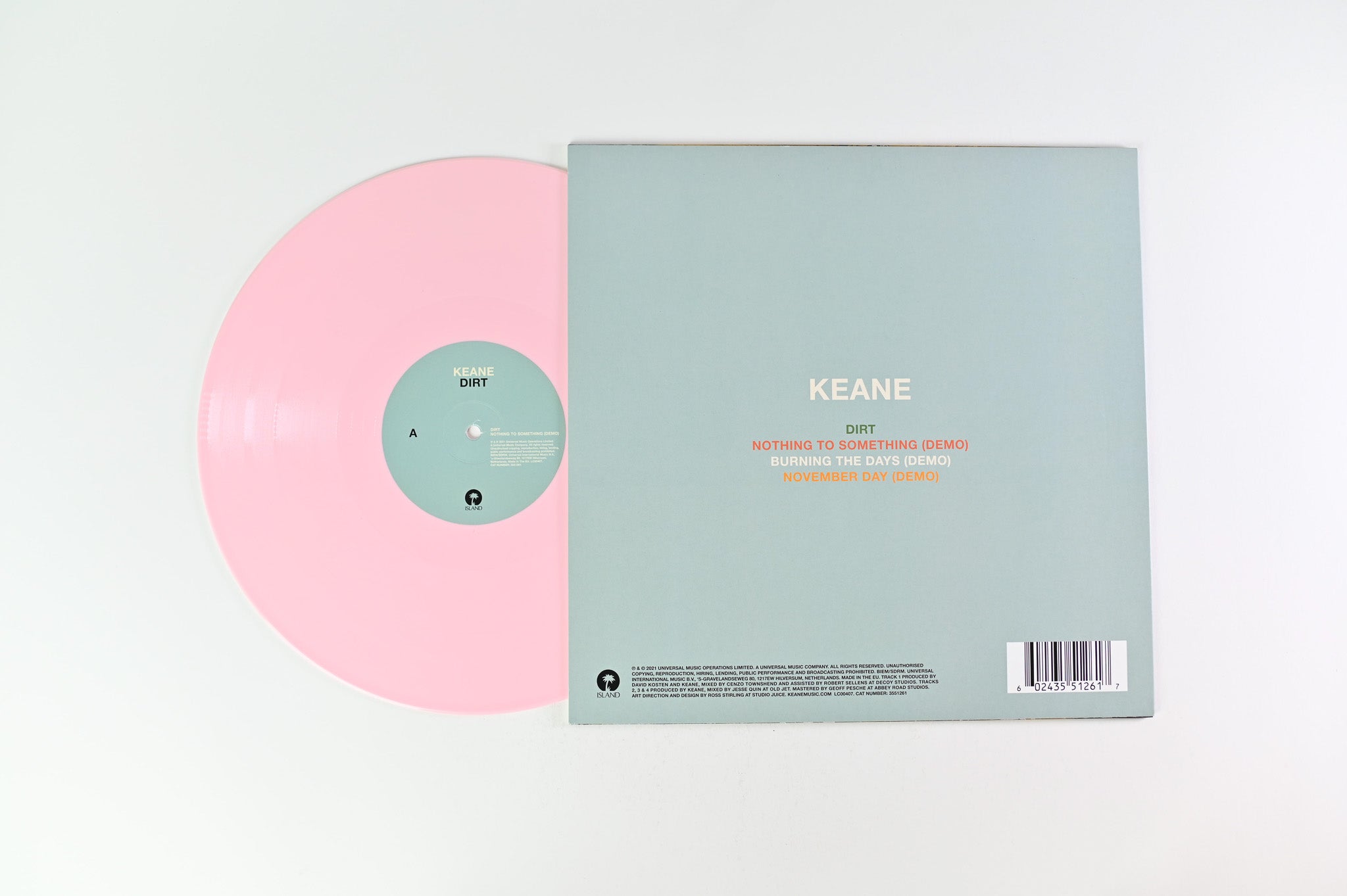 Keane - Dirt 12" on Island Records - Pink RSD 2021 Vinyl
