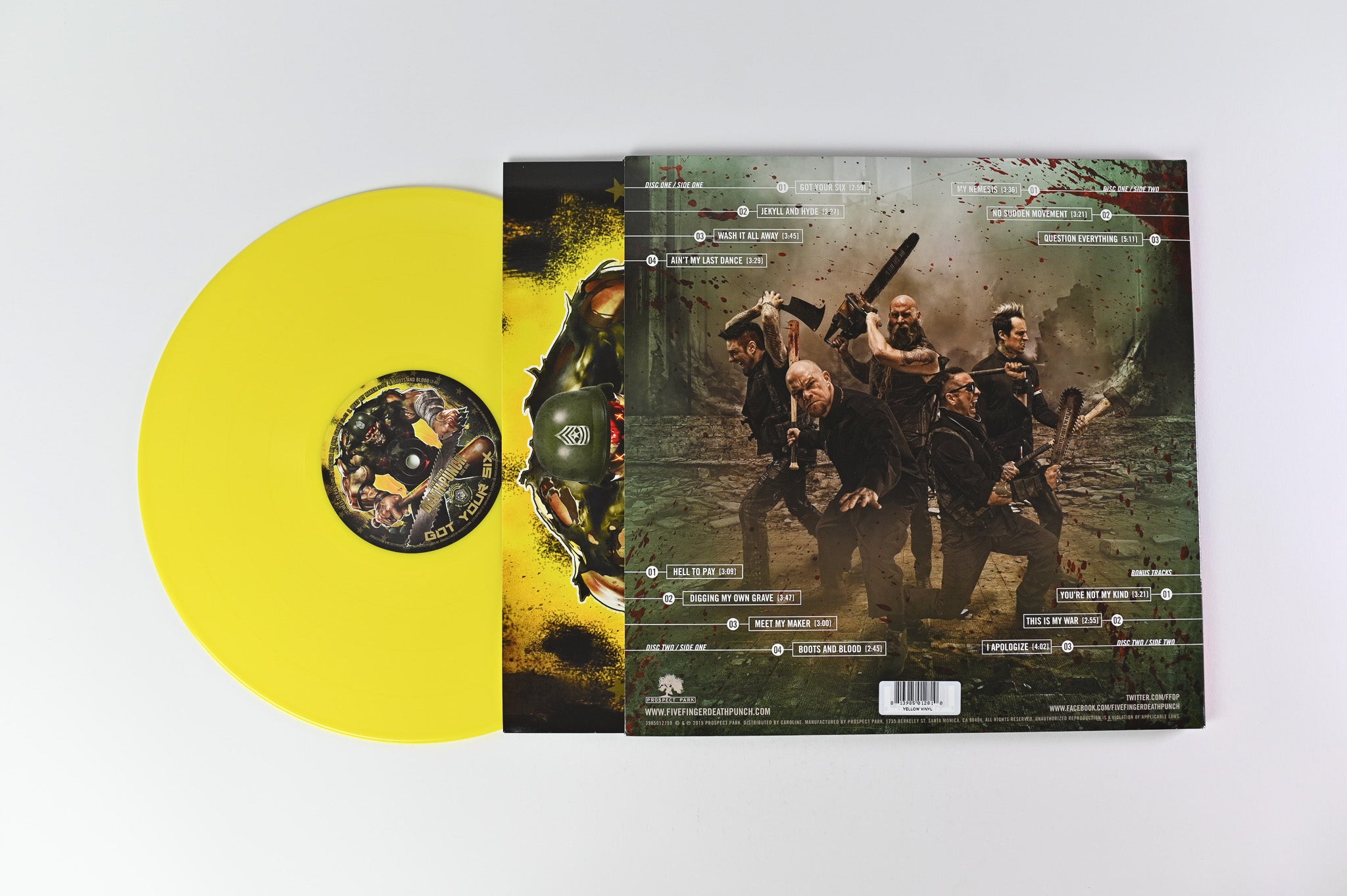 Five Finger Death Punch - Got Your Six on Prospect Park Yellow Vinyl