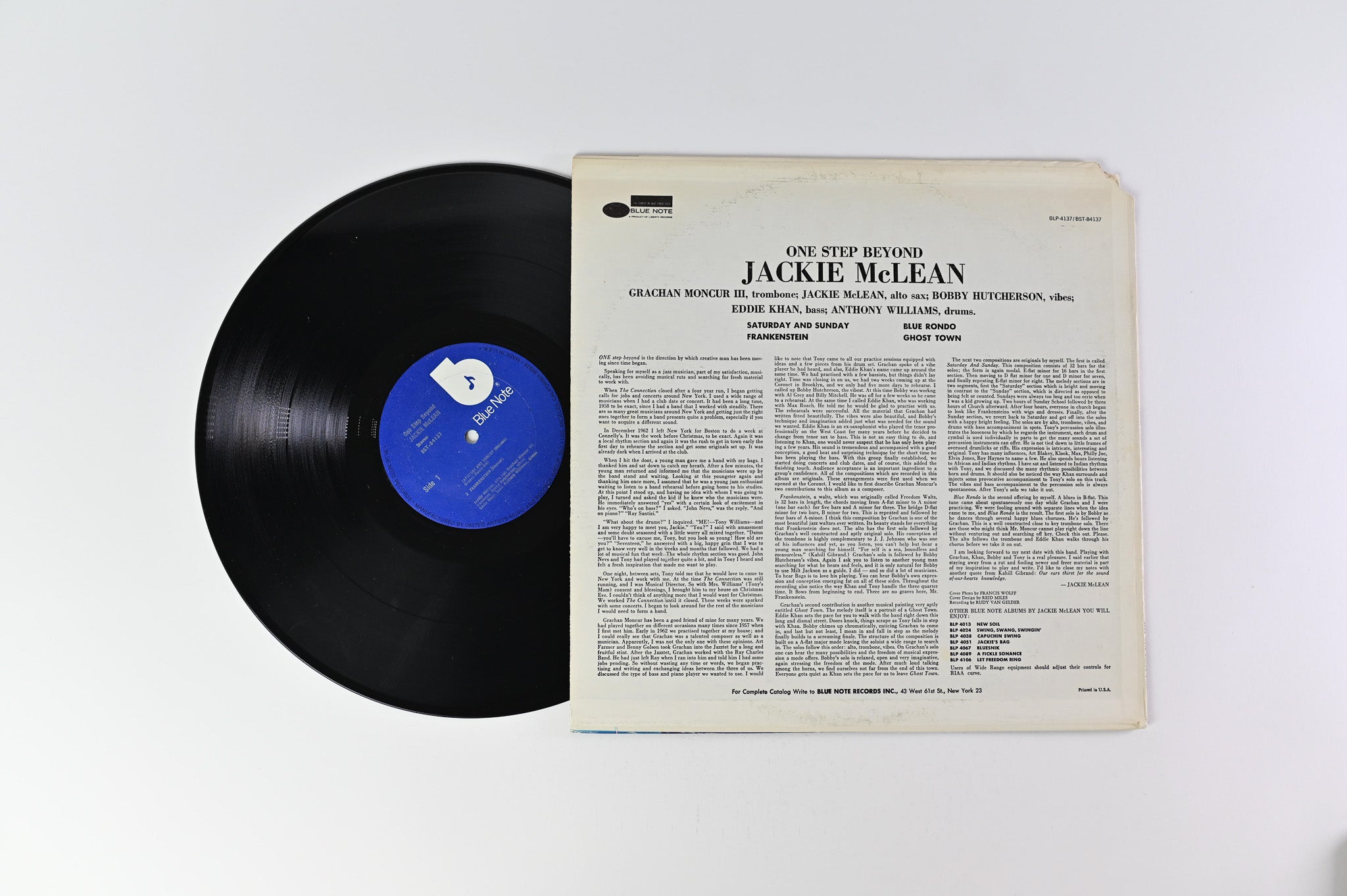 Jackie McLean - One Step Beyond on Blue Note Reissue