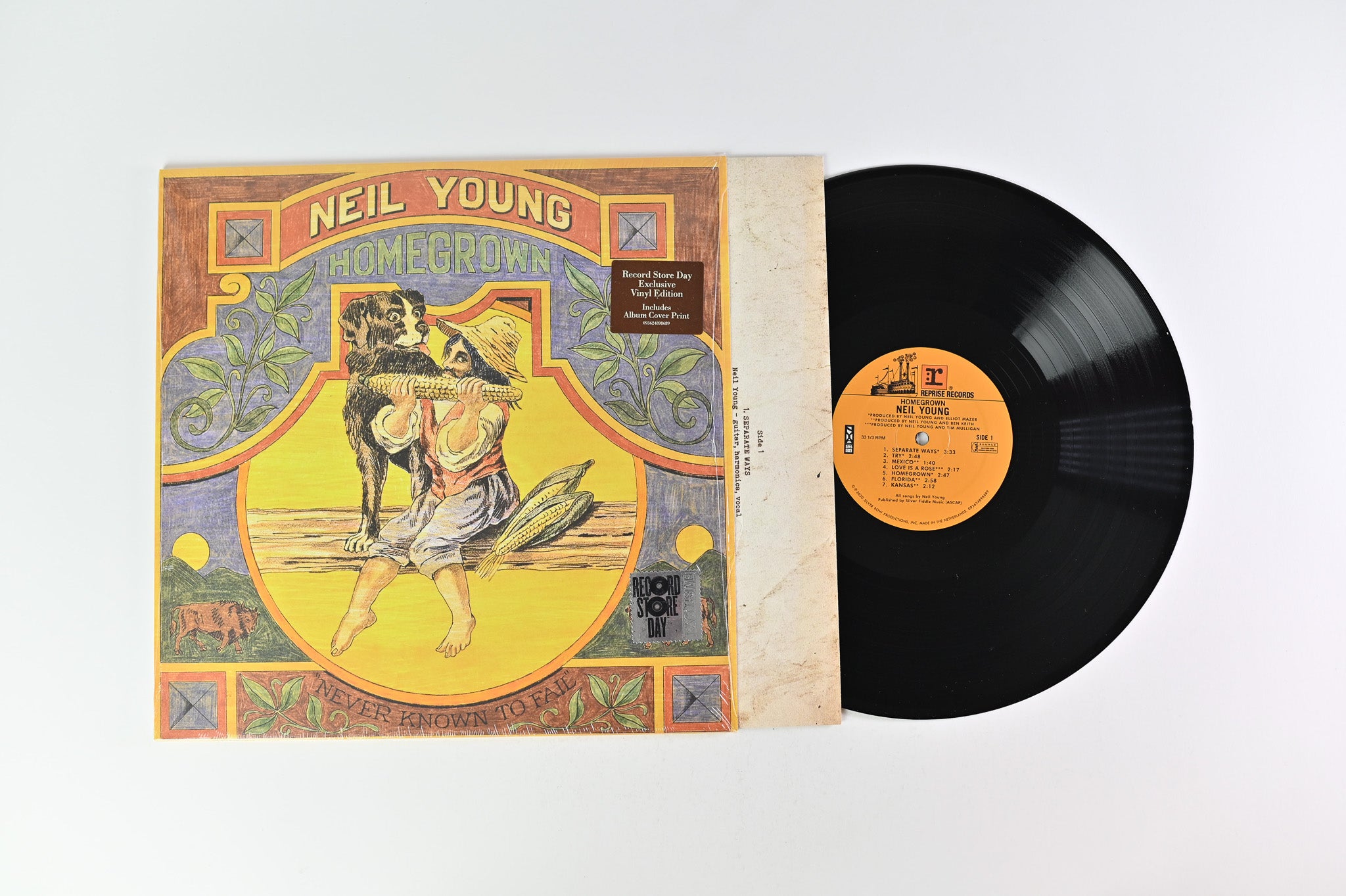 Neil Young - Homegrown on Reprise Records RSD pressing