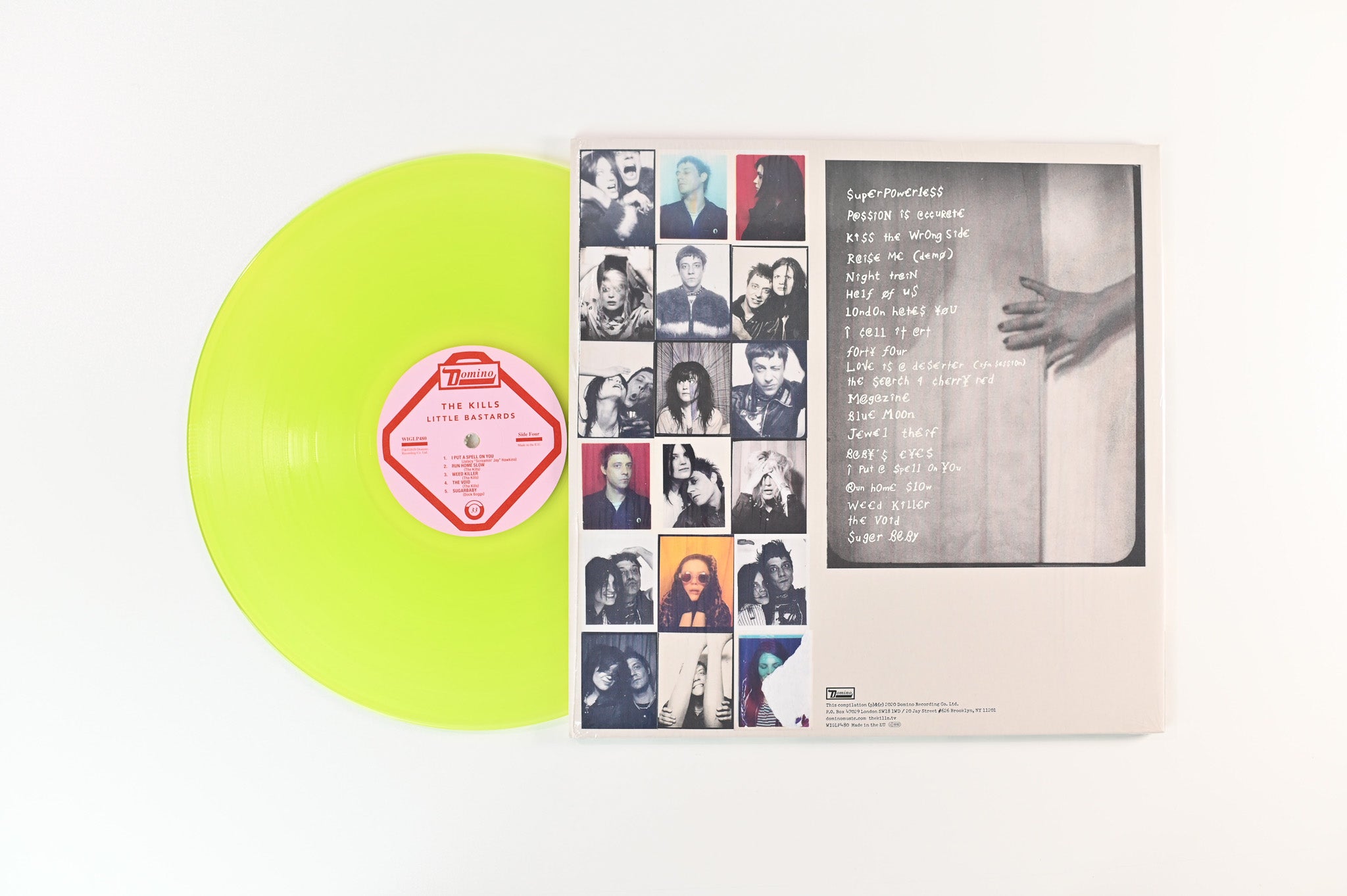 The Kills - Little Bastards on Domino - Yellow Neon Vinyl