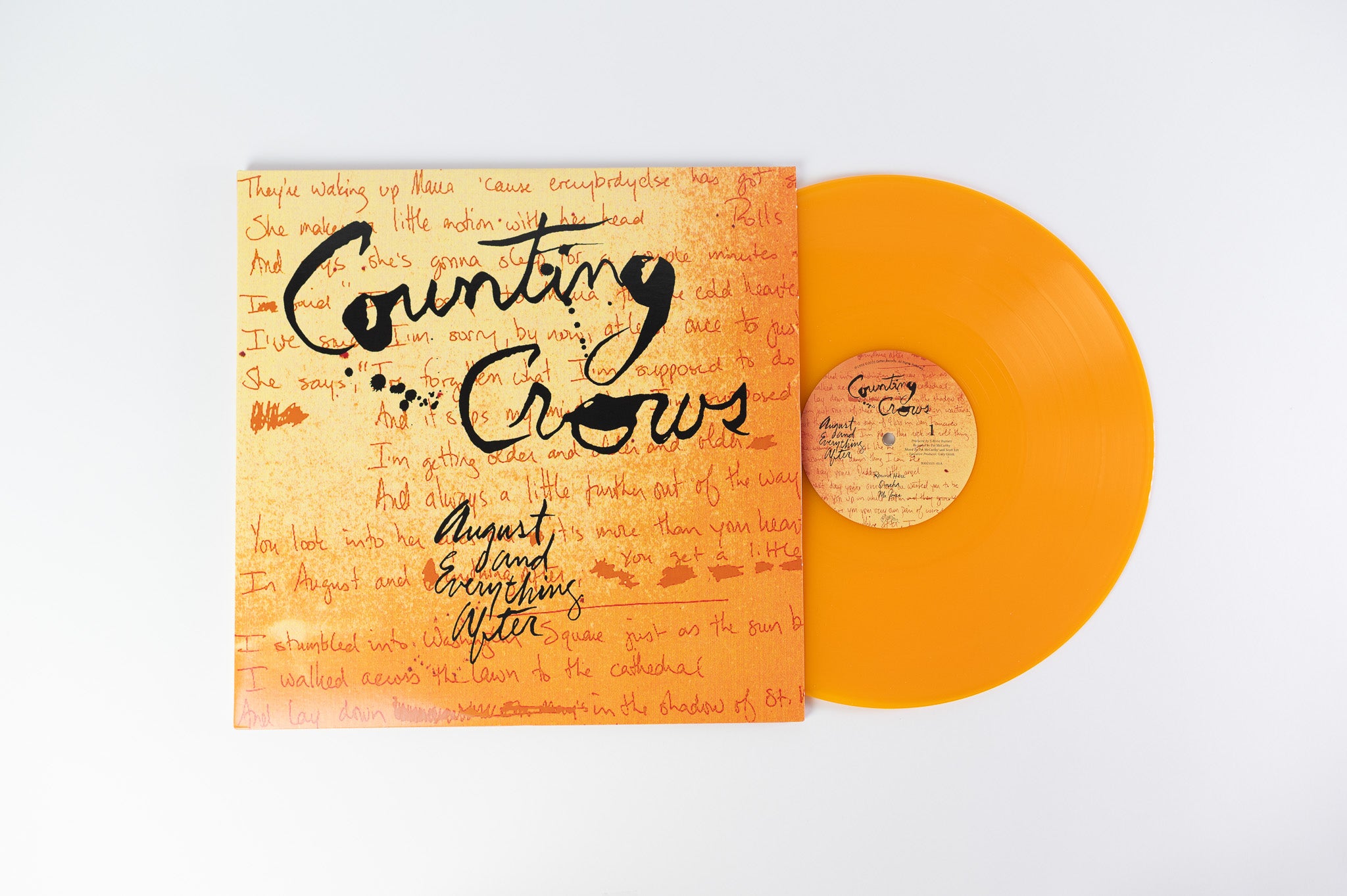 Counting Crows - August And Everything After on DGC Ltd Orange Vinyl Reissue