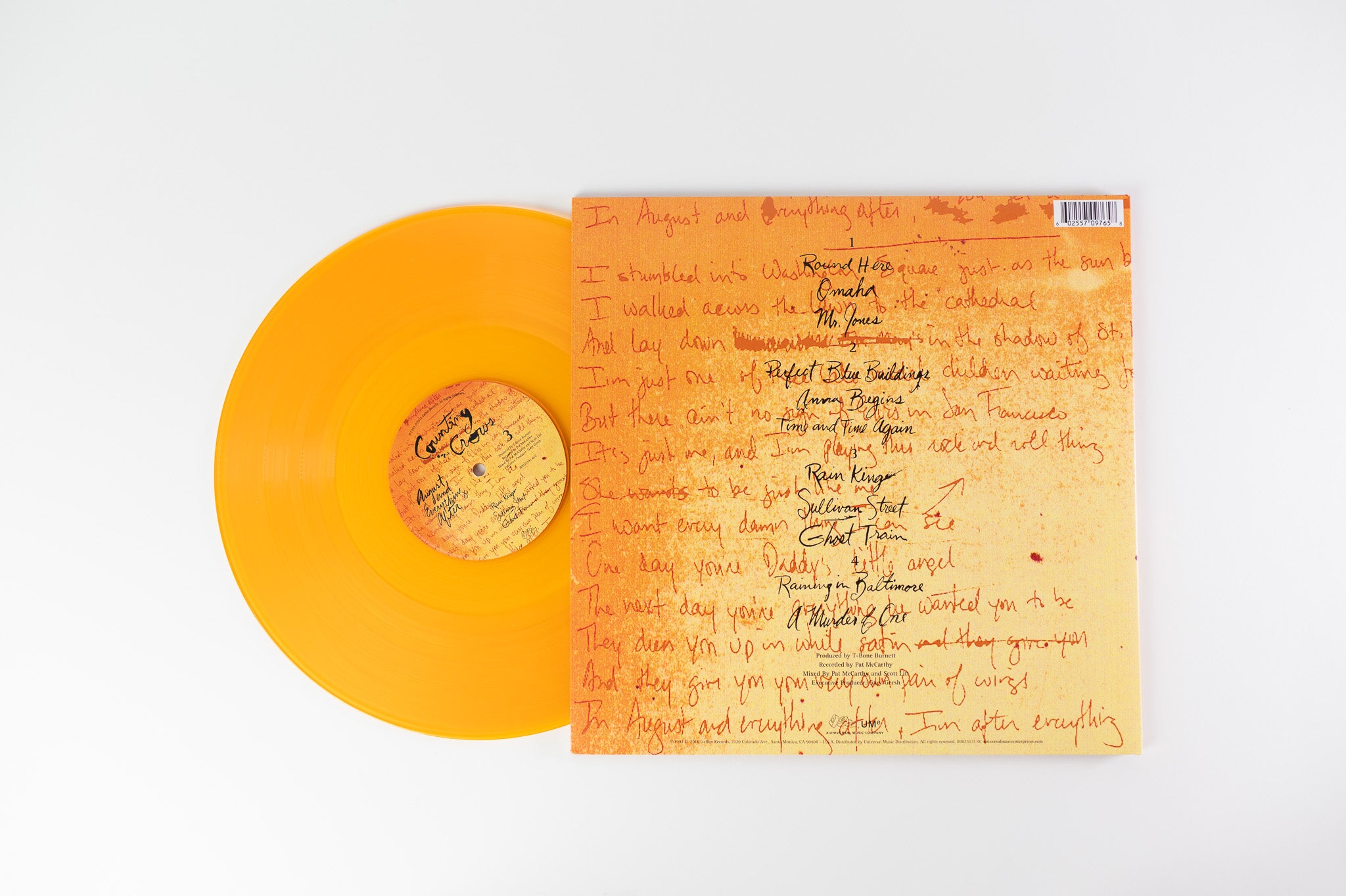Counting Crows - August And Everything After on DGC Ltd Orange Vinyl Reissue