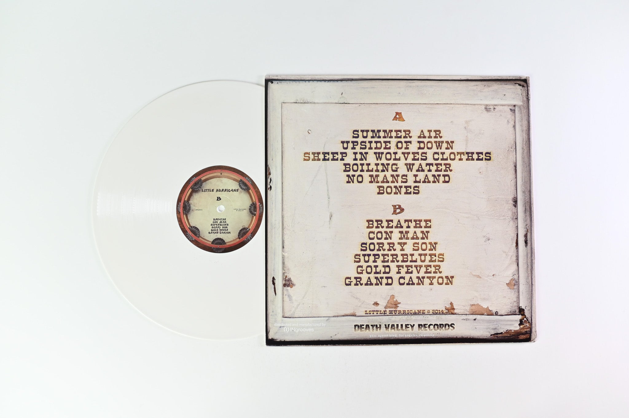 Little Hurricane - Gold Fever on Death Valley Records - White Vinyl