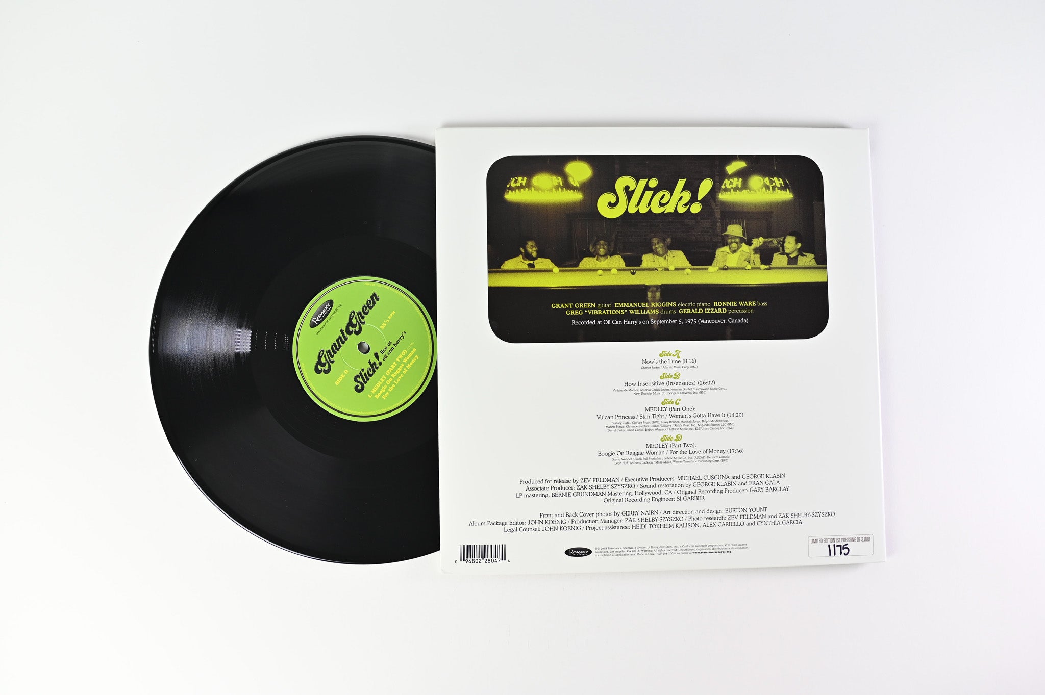 Grant Green - Slick! - Live at Oil Can Harry’s on Resonance Records RSD Numbered