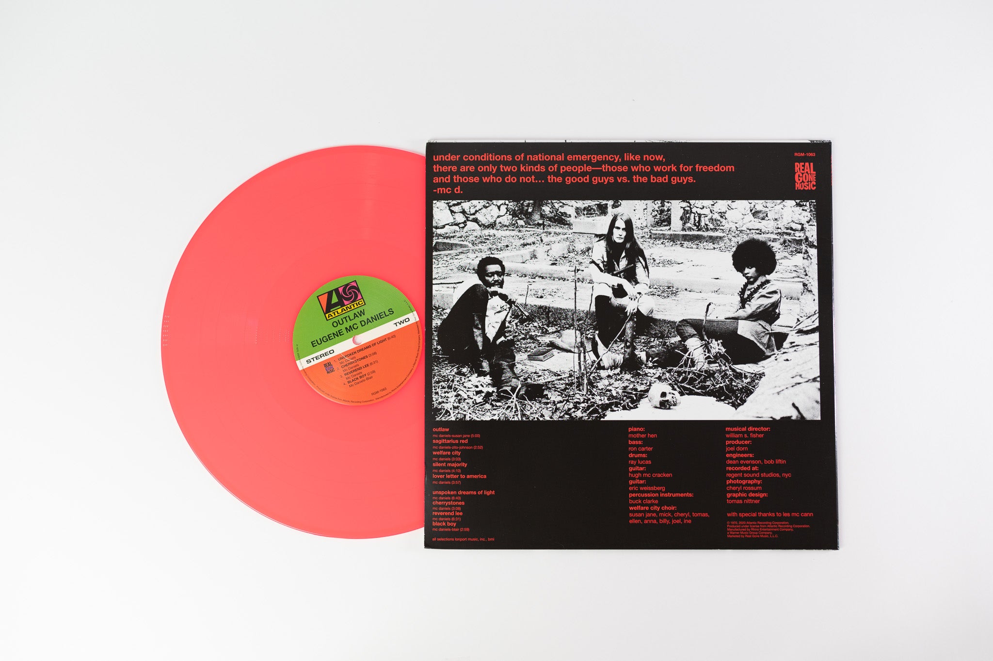 Eugene McDaniels - Outlaw on Atlantic Real Gone Music Neon Red Vinyl Reissue