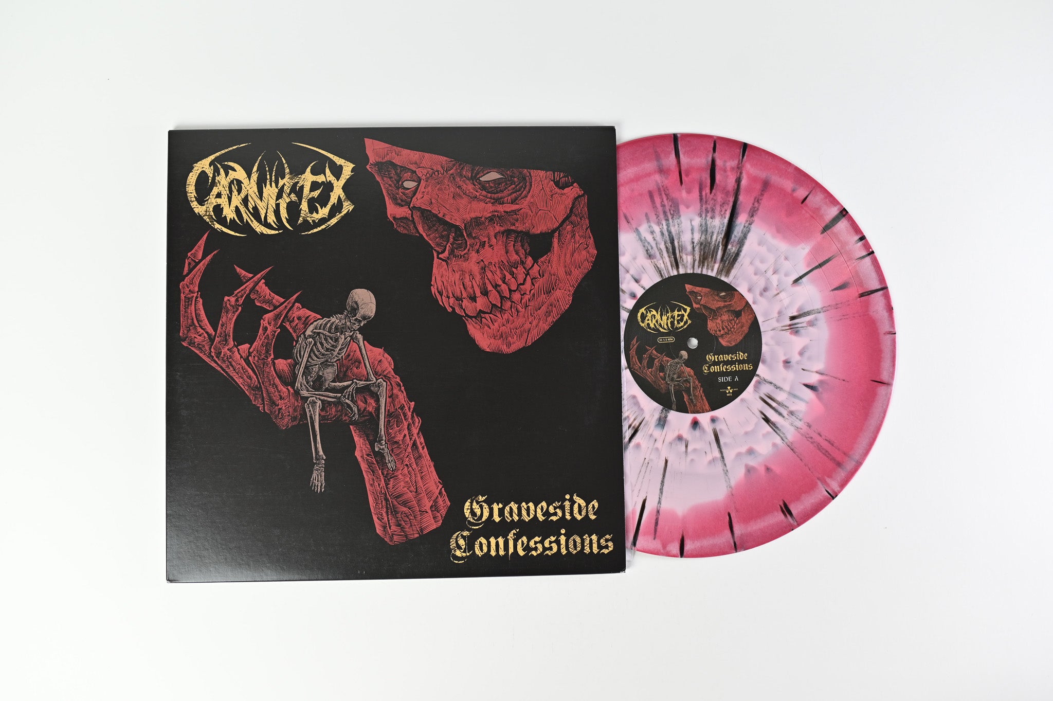 Carnifex - Graveside Confessions on Nuclear Blast Ltd Red/Pink Swirl with Black Splatter