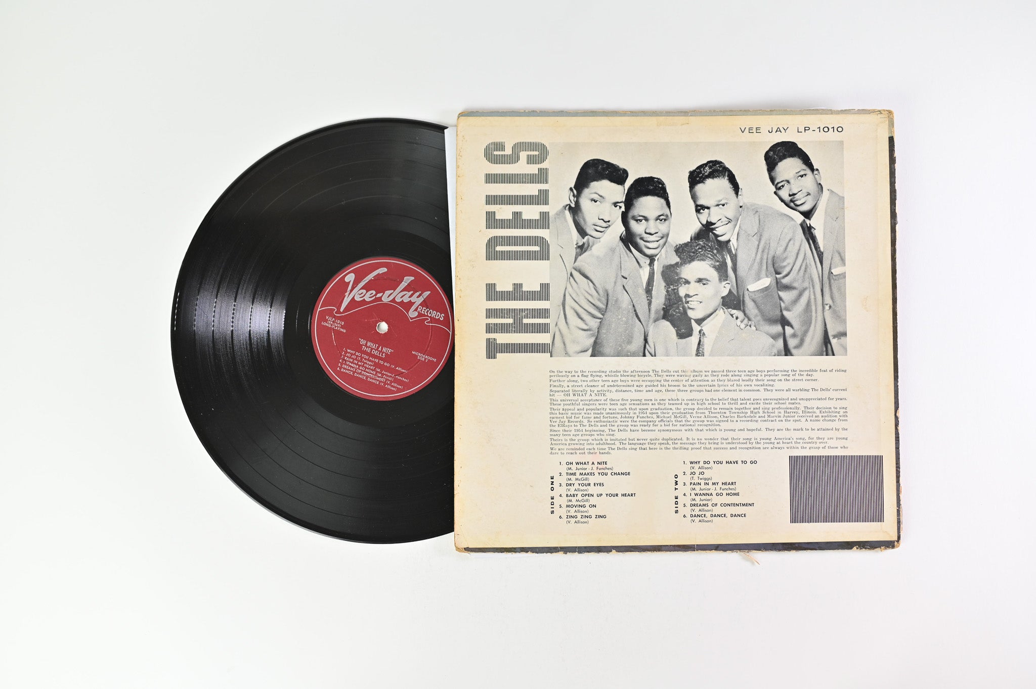The Dells - Oh, What A Nite on Vee Jay Maroon Label Deep Groove