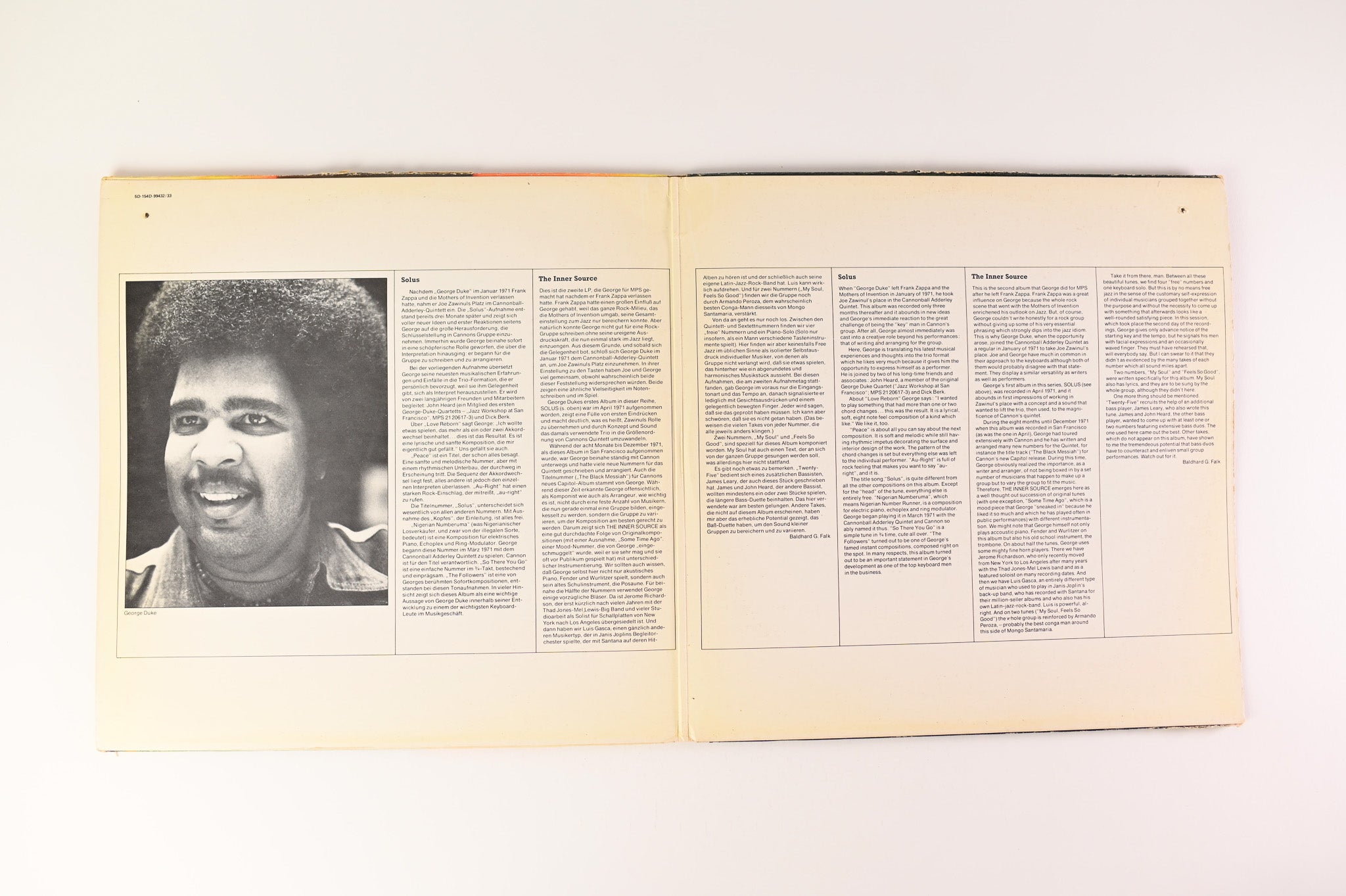 George Duke - The Inner Source on MPS Netherlands Press