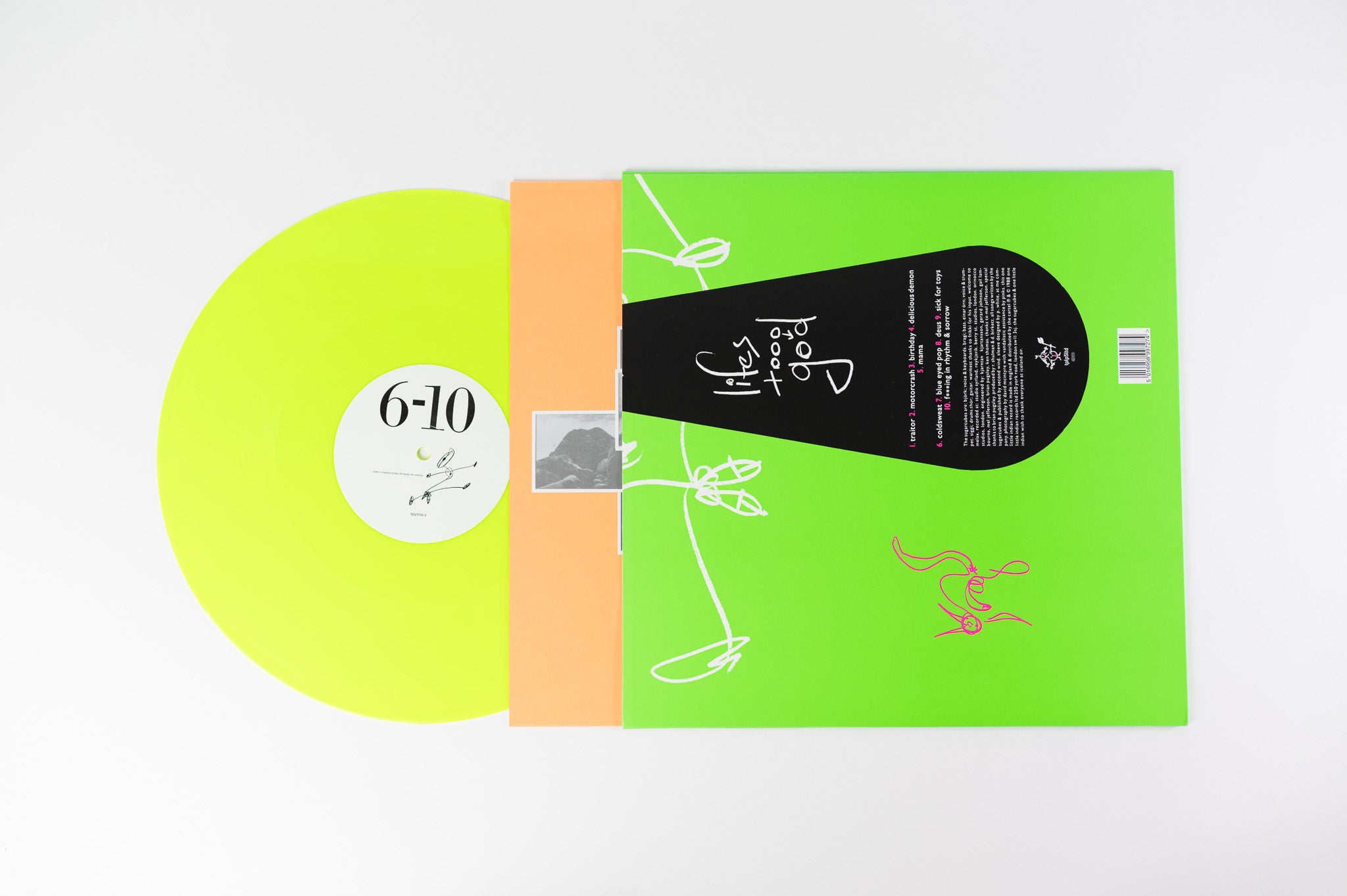 The Sugarcubes - Life's Too Good on One Little Indian Green Fluorescent Reissue