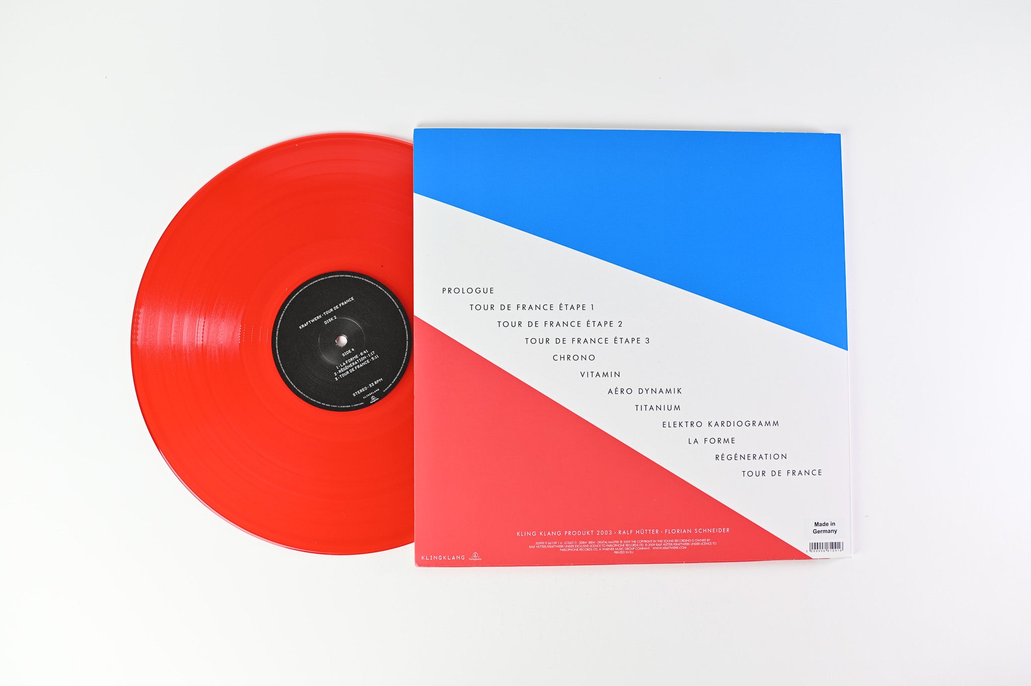 Kraftwerk - Tour De France on Kiling Klang/Parlophone Red & Blue Vinyl Reissue