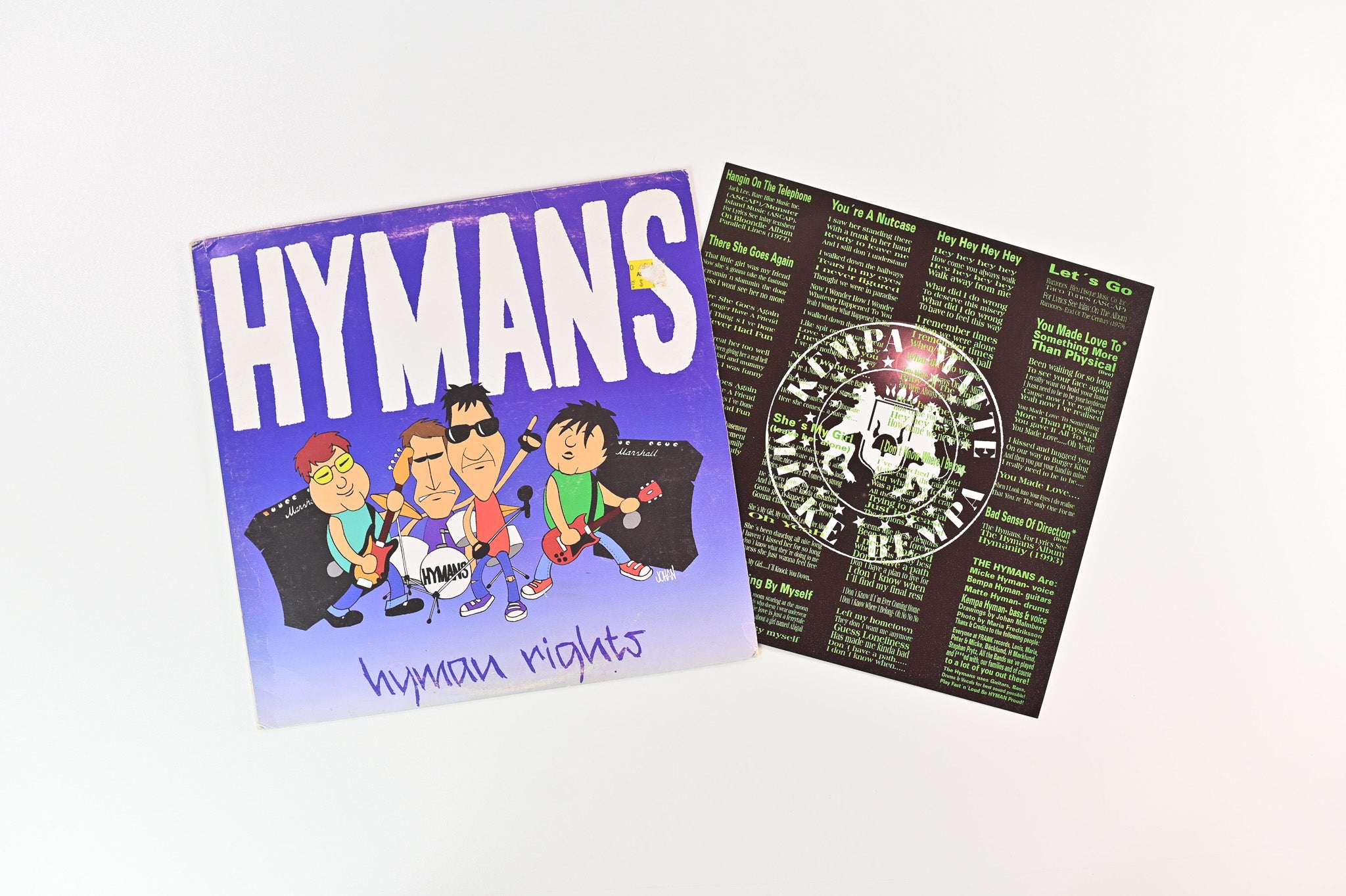 The Hymans - Hyman Rights on Frank Records - White 10" Vinyl