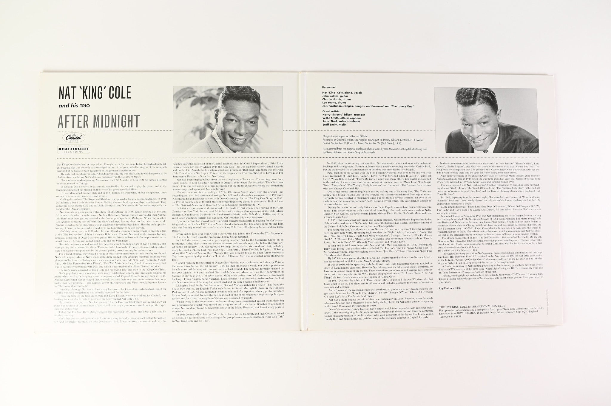 The Nat King Cole Trio - After Midnight - Complete Session on Pure Pleasure Records MONO
