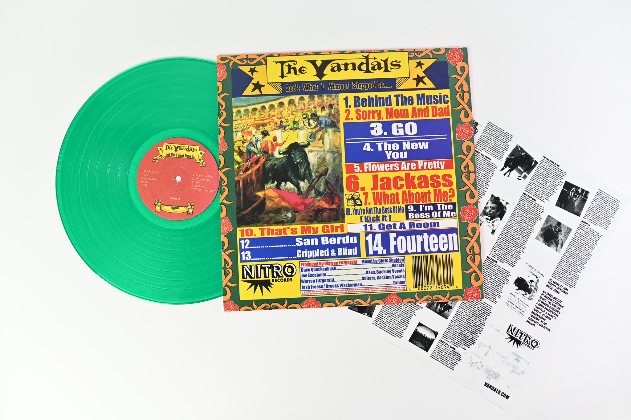 The Vandals - Look What I Almost Stepped In... on Nitro Records Green Transparent Vinyl