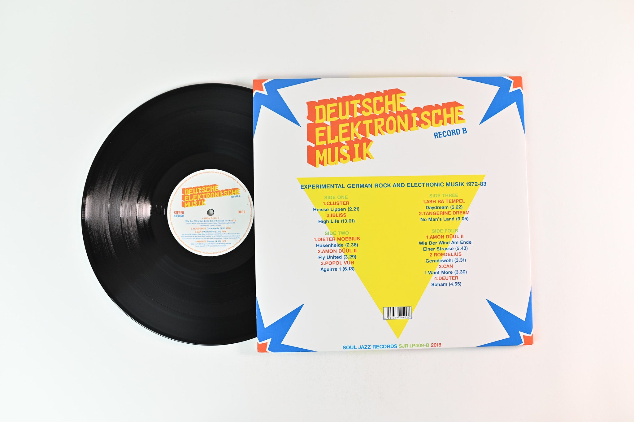 Various - Deutsche Elektronische Musik (Experimental German Rock And Electronic Musik 1972-83) (Record B) on Soul Jazz Records Reissue