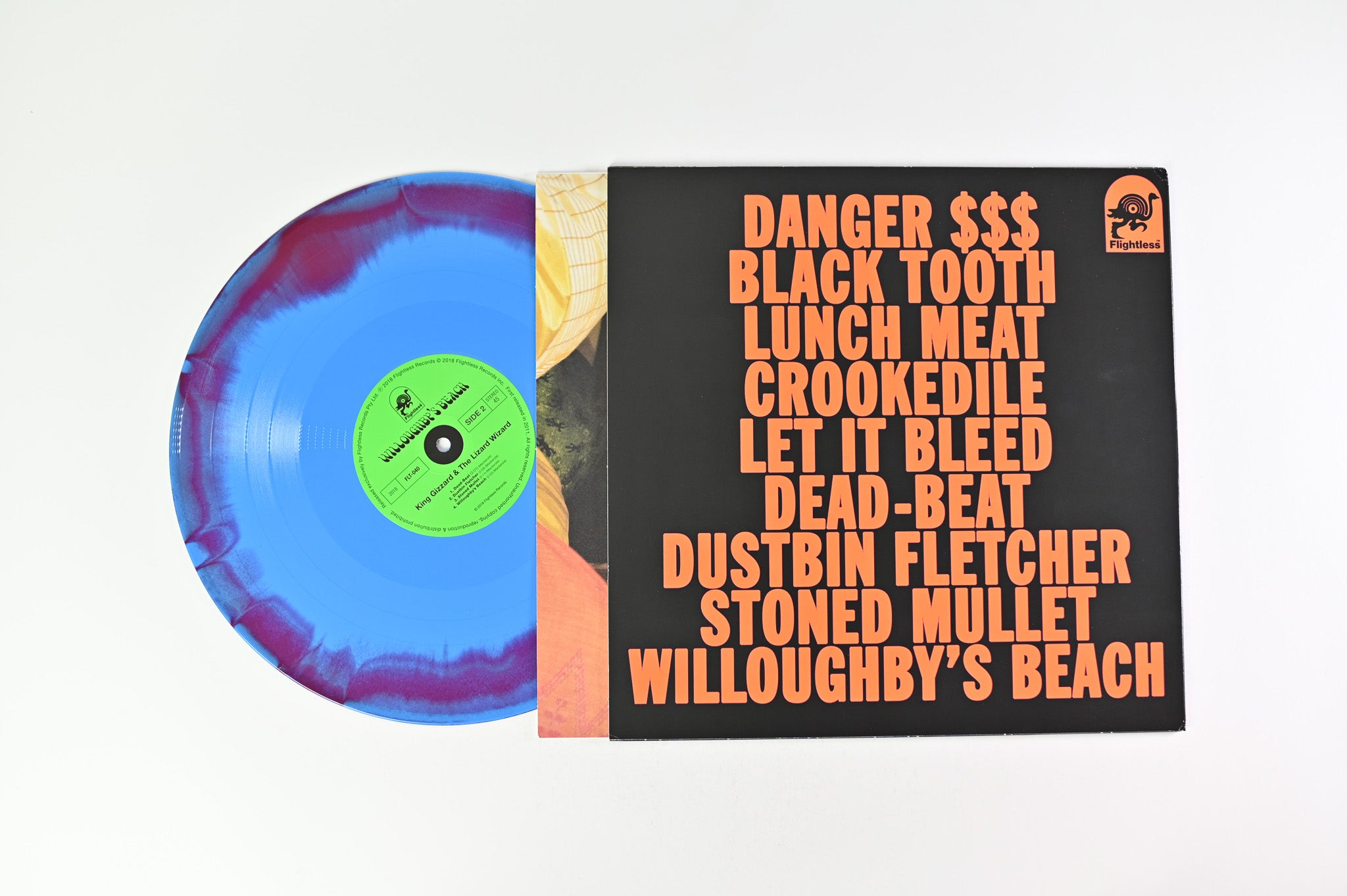 King Gizzard And The Lizard Wizard - Willoughby's Beach on Flightless Blue (Cyan) and Red (Ocean Death) Reissue