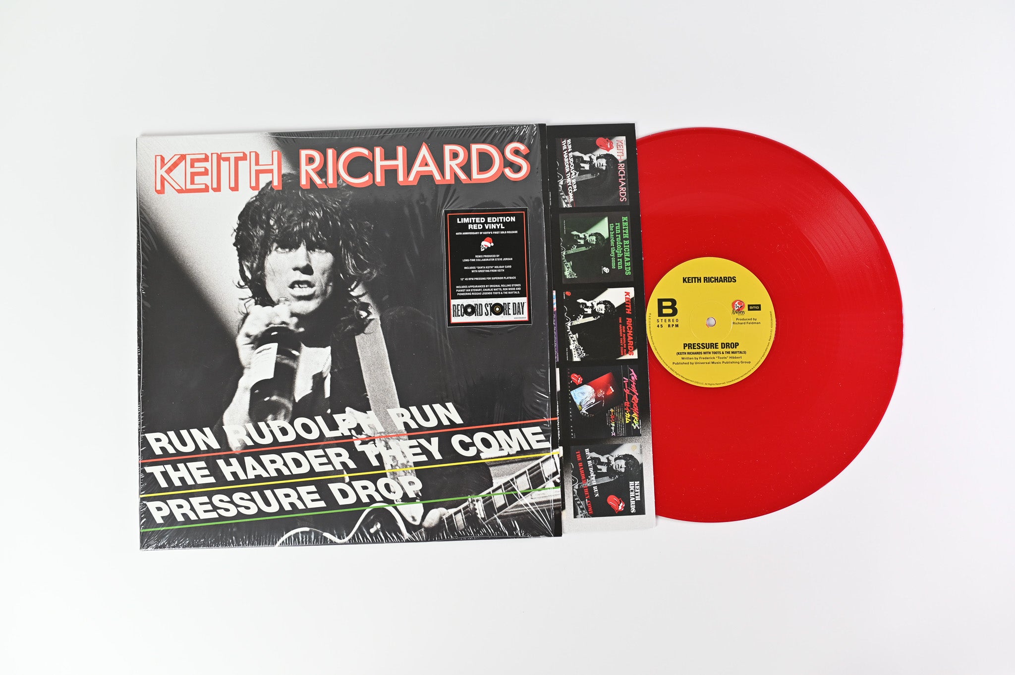 Keith Richards - Run Rudolph Run / The Harder They Come / Pressure Drop RSD BF 2018 on Mindless Records
