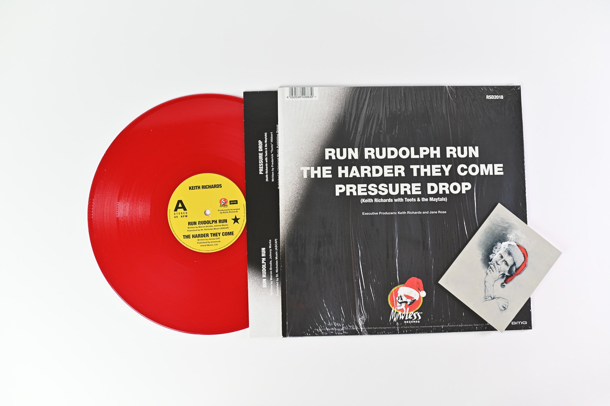 Keith Richards - Run Rudolph Run / The Harder They Come / Pressure Drop RSD BF 2018 on Mindless Records