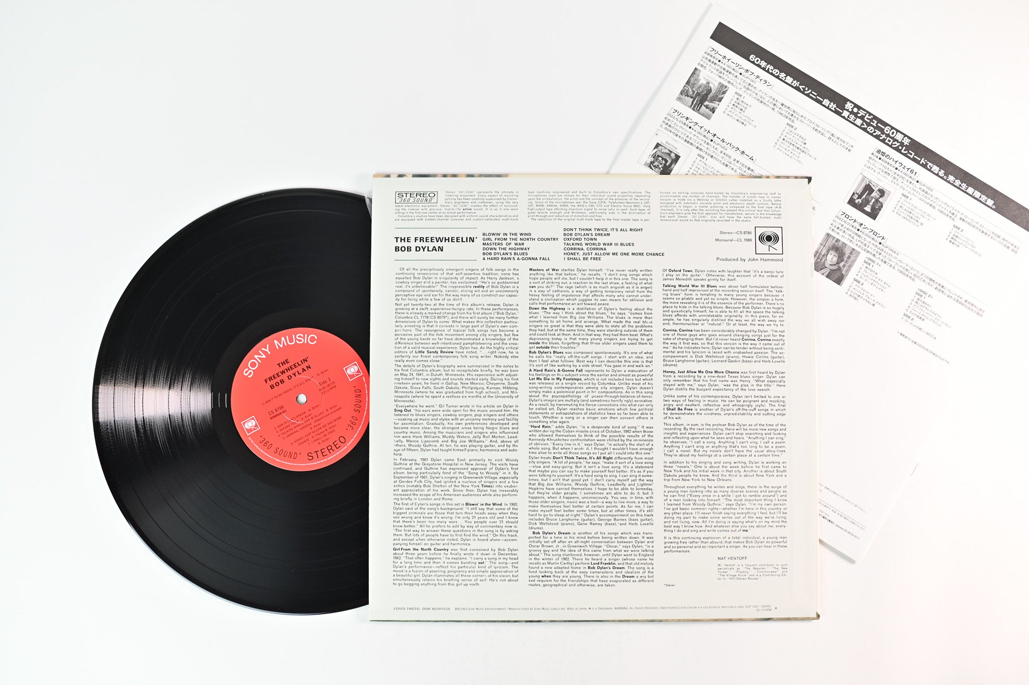 Bob Dylan - フリーホイーリン・ボブ・ディラン = The Freewheelin' Bob Dylan on Sony Music Direct Japan Reissue