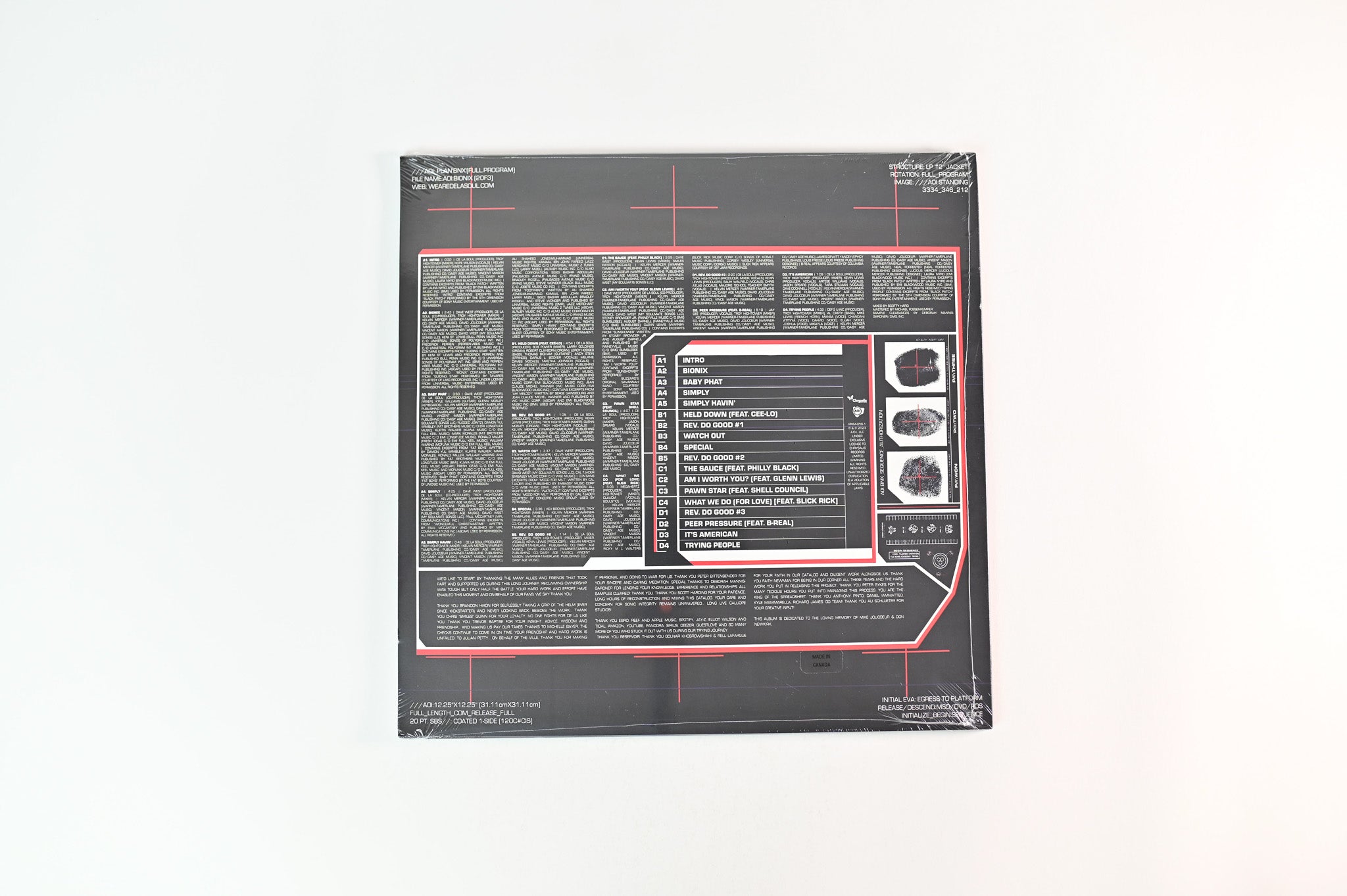 De La Soul - AOI: Bionix on AOI Reissue Sealed