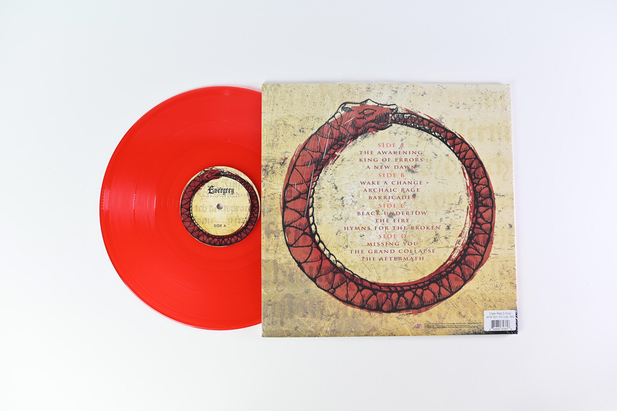 Evergrey - Hymns For The Broken on AFM Clear Red Vinyl