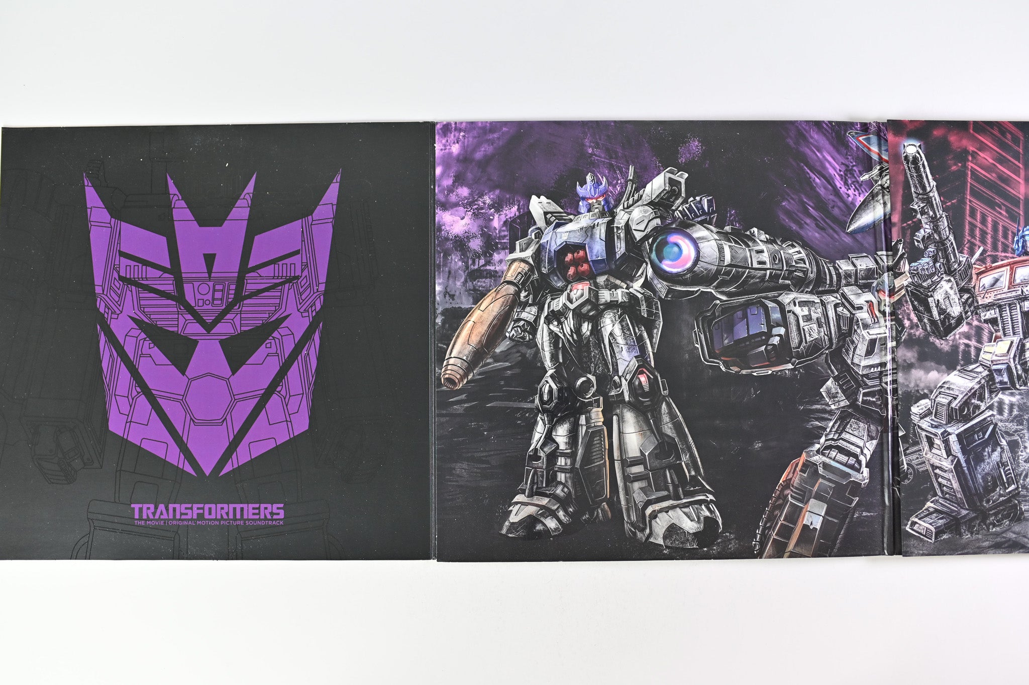 Various - Transformers: The Movie (Original Motion Picture Soundtrack) on Volcano Legacy RSD BF 2015  Ltd Red / Purple Single Sided Reissue