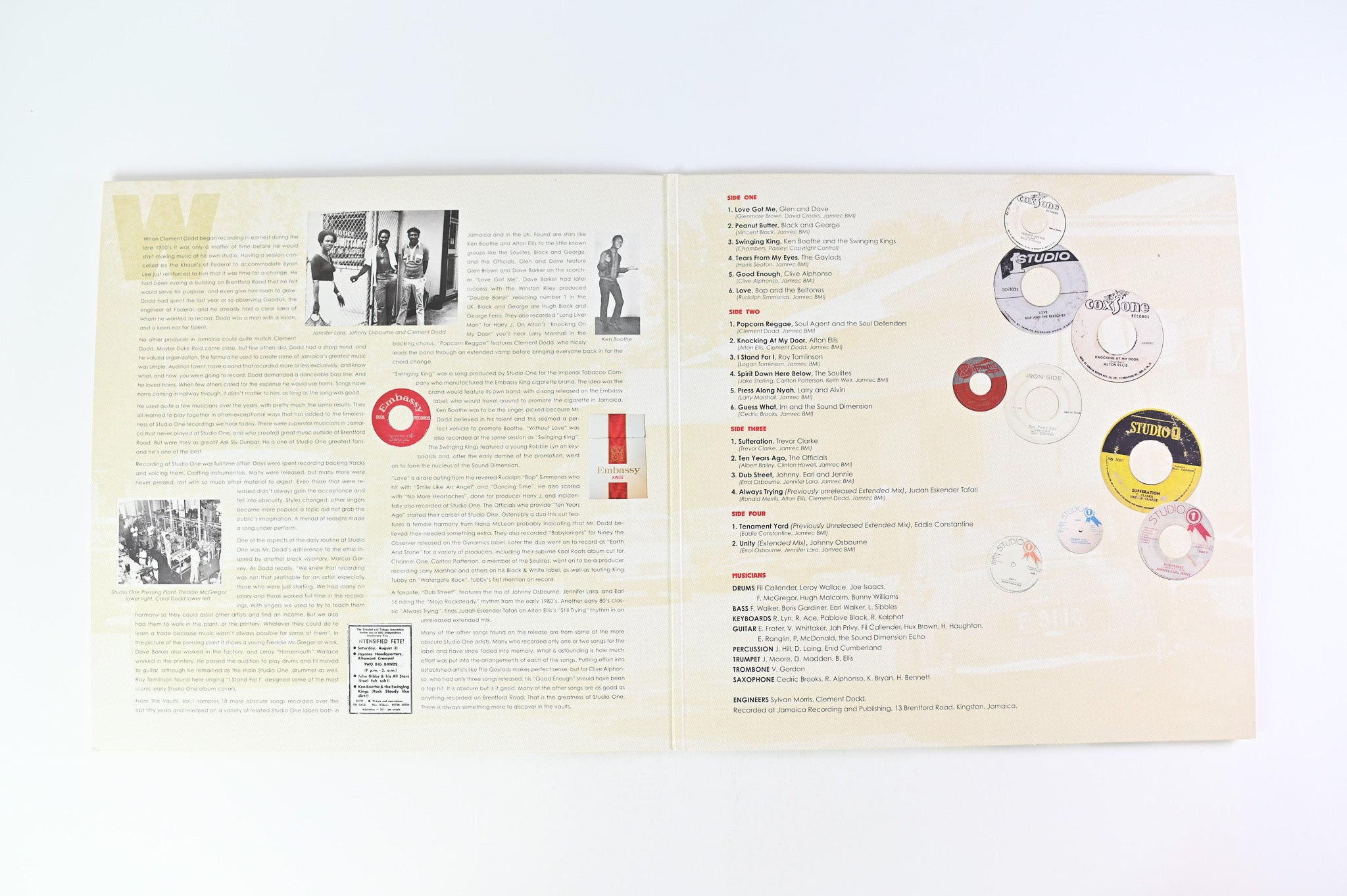 Various - The #1 Sound From The Vaults Vol. 1 on Studio One RSD BF 2017 Ltd Edition With 7"