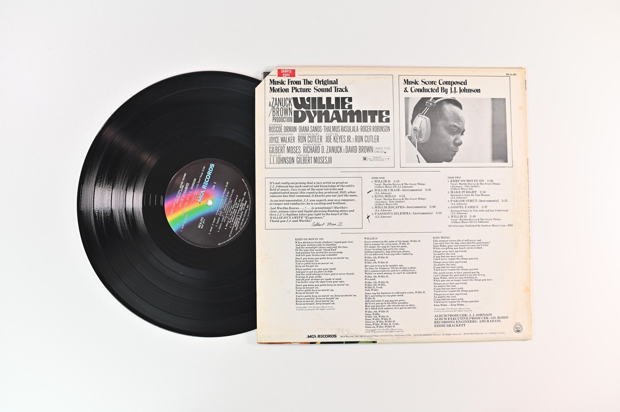 J.J. Johnson - Willie Dynamite (Music From The Original Motion Picture Sound Track) on MCA